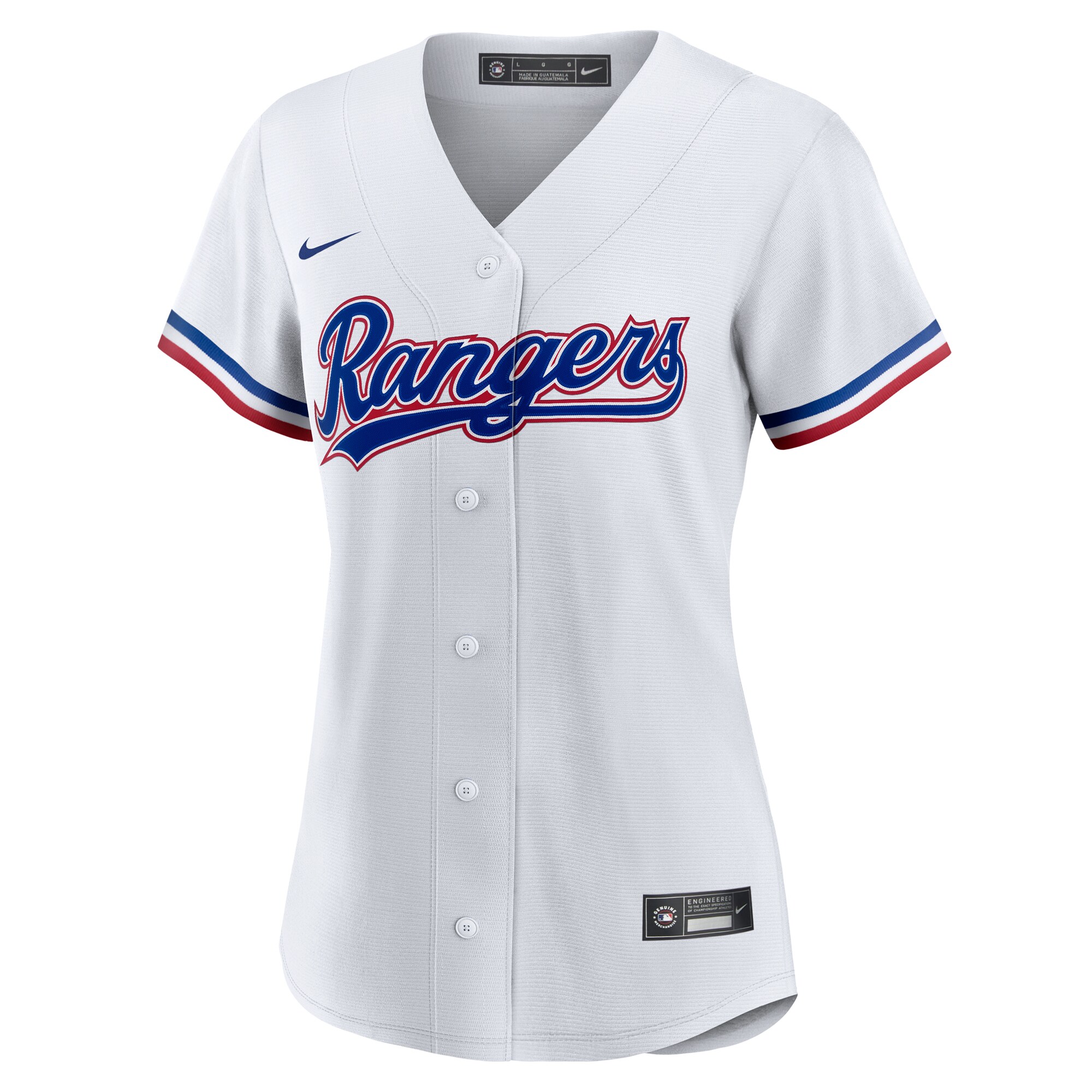 Texas Rangers Nike Women’s #1 Bride Home Replica Jersey – White
