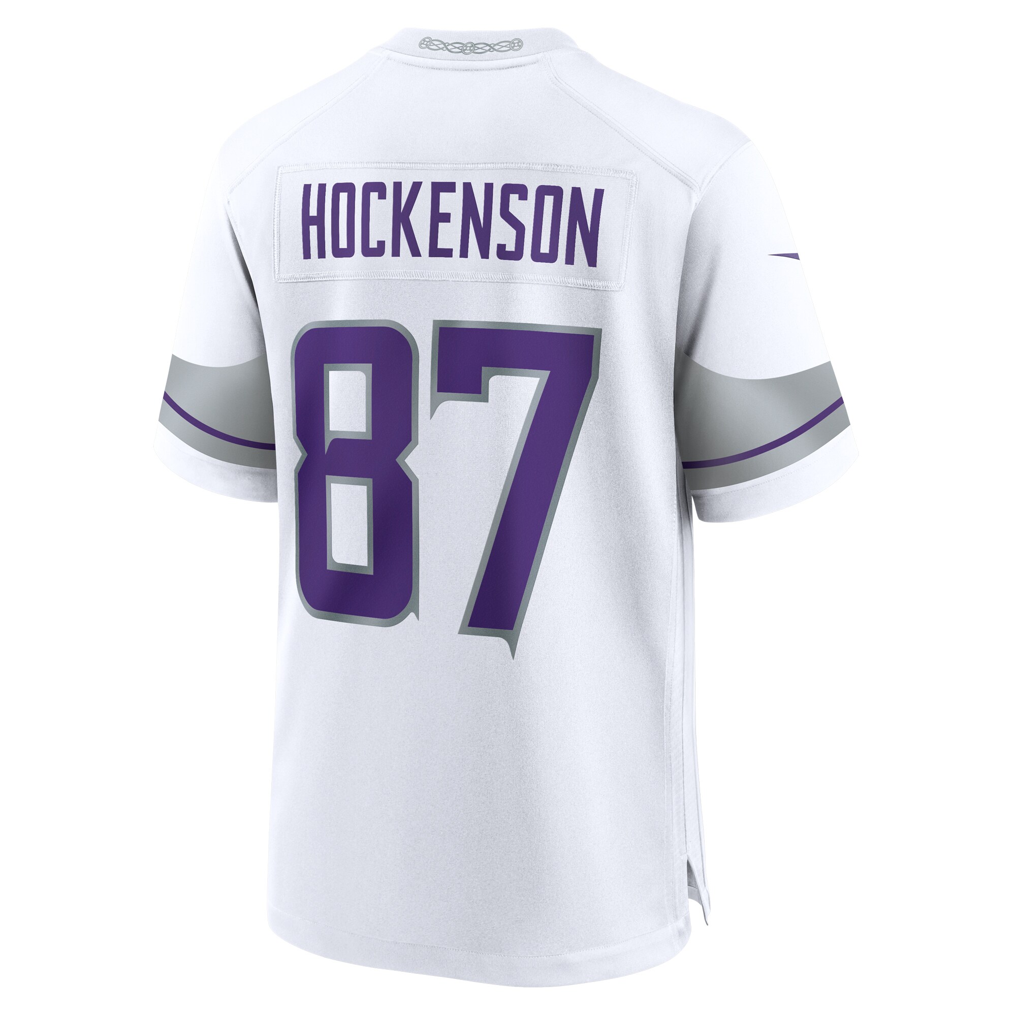 T.J. Hockenson Minnesota Vikings Nike Alternate Game Player Jersey – White Clowdercats