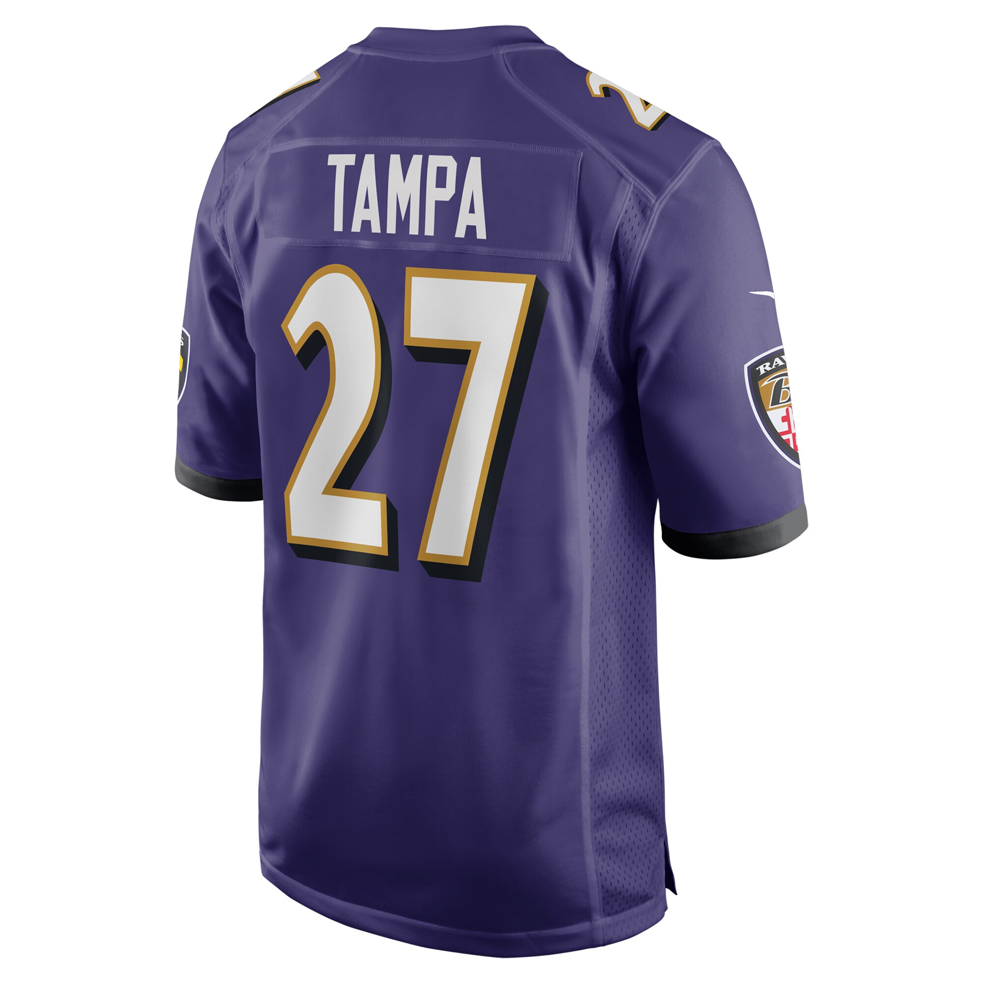 T.J. Tampa Baltimore Ravens Nike Team Game Jersey – Purple Clowdercats