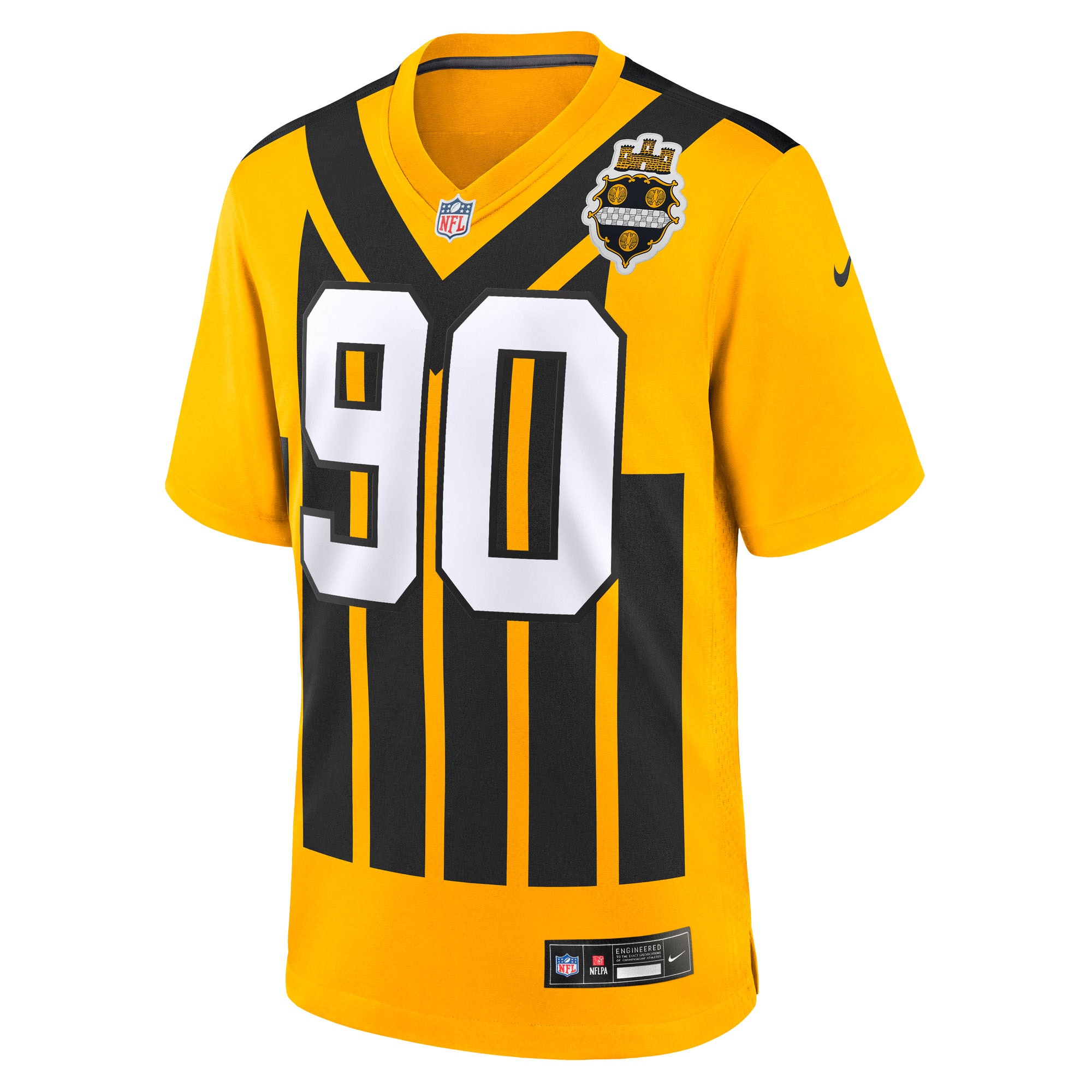 T.J. Watt Pittsburgh Steelers Nike Youth Alternate 1933 Throwback Game Jersey – Gold Clowdercats