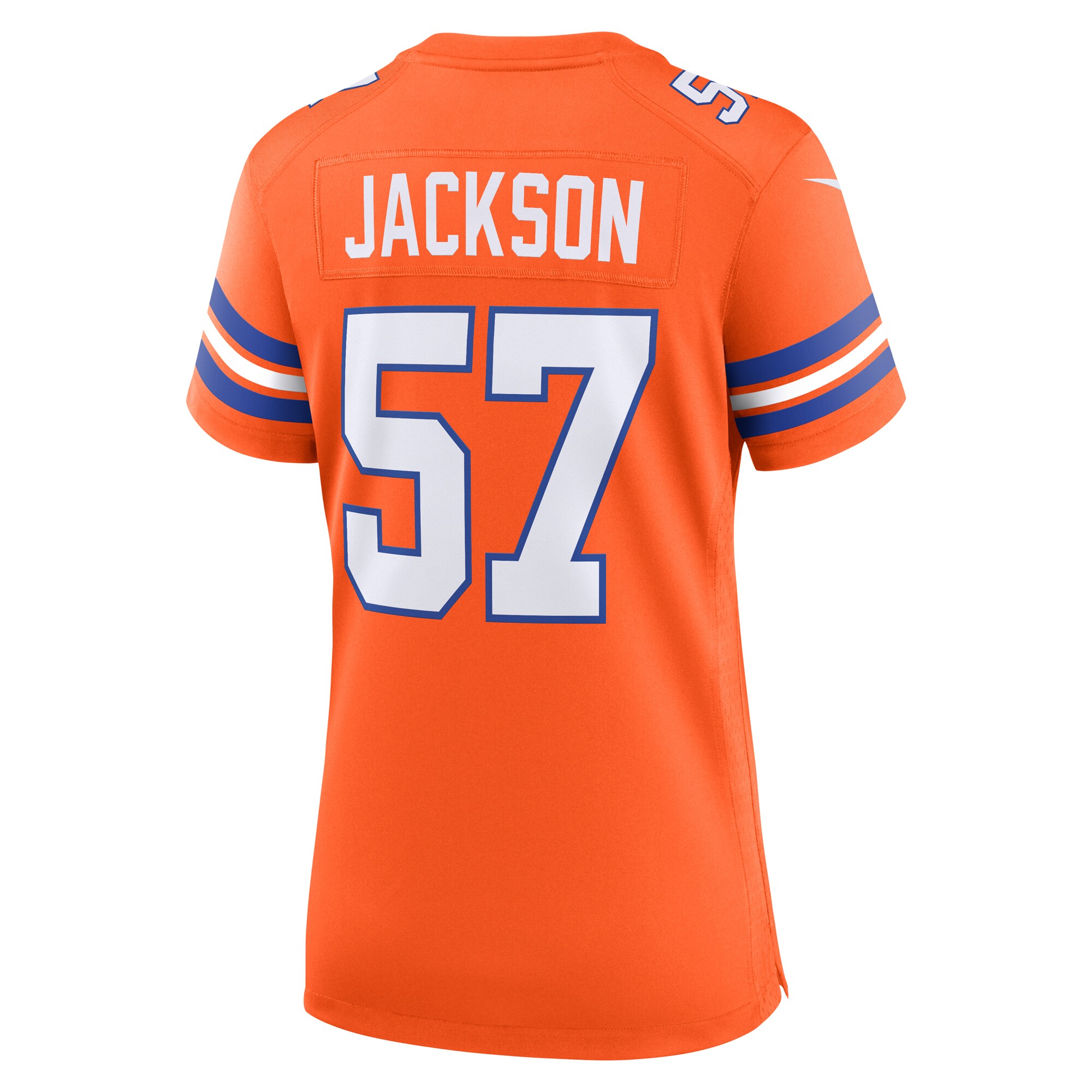 Tom Jackson Denver Broncos Nike Women’s Mile High Collection 1977 Throwback Retired Player Game Jersey – Orange Clowdercats