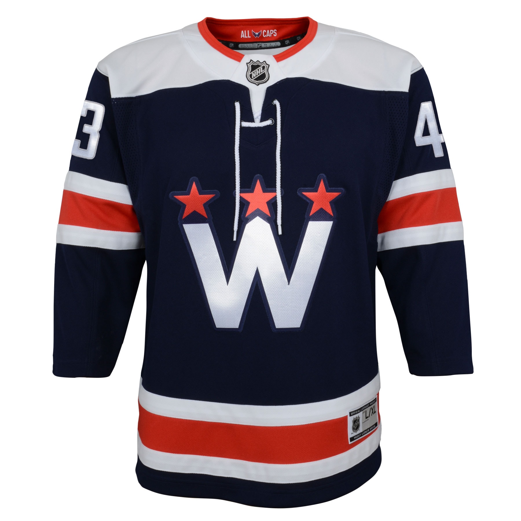 Tom Wilson Washington Capitals Youth 2020/21 Alternate Premier Player Jersey – Navy Clowdercats