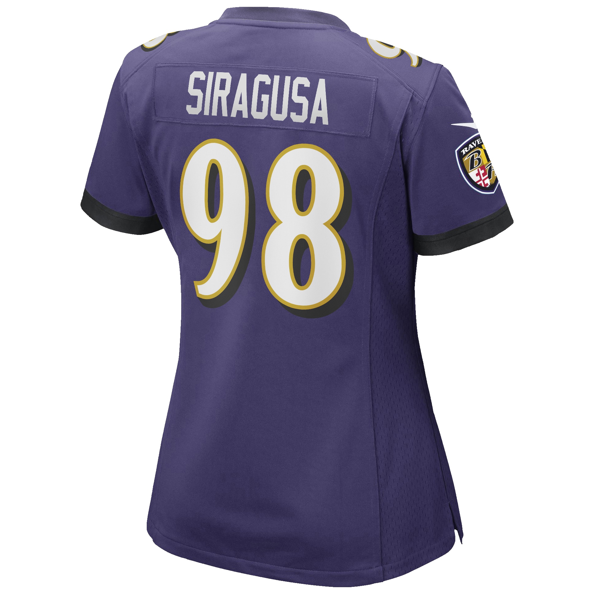 Tony Siragusa Baltimore Ravens Nike Women’s Game Retired Player Jersey – Purple Clowdercats
