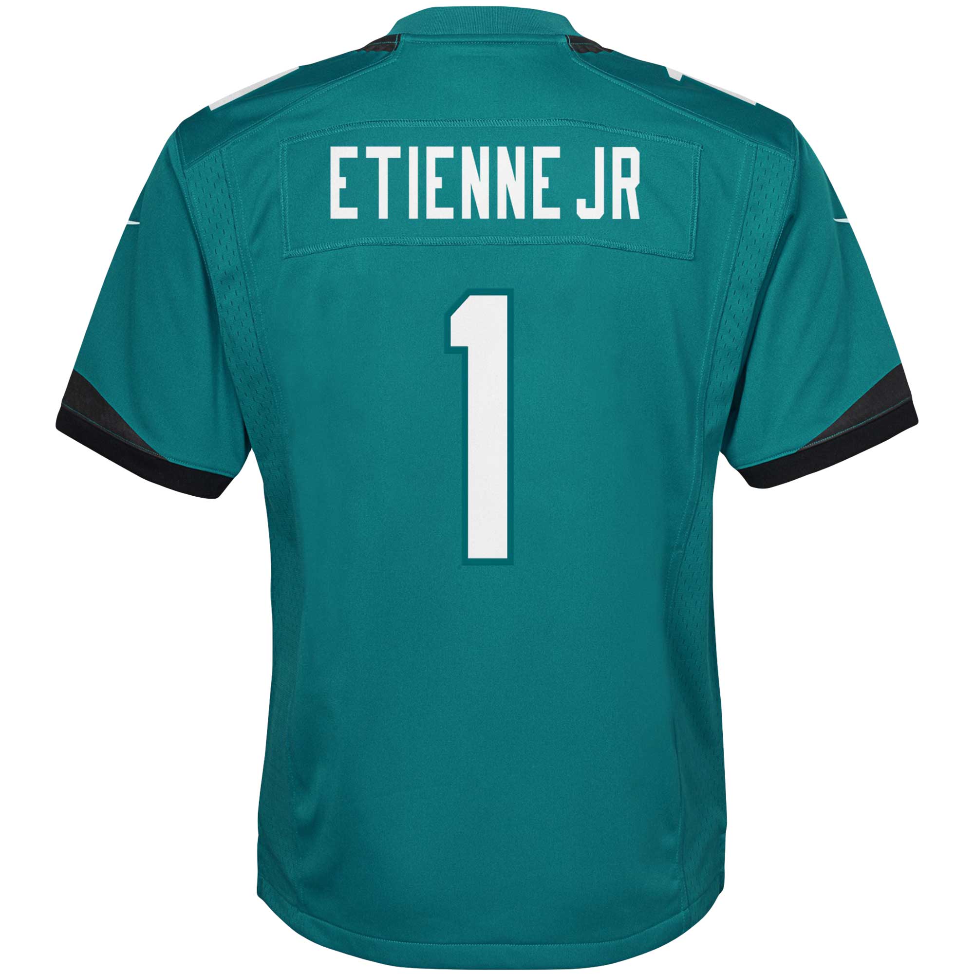 Travis Etienne Jacksonville Jaguars Nike Youth Game Jersey – Teal Clowdercats