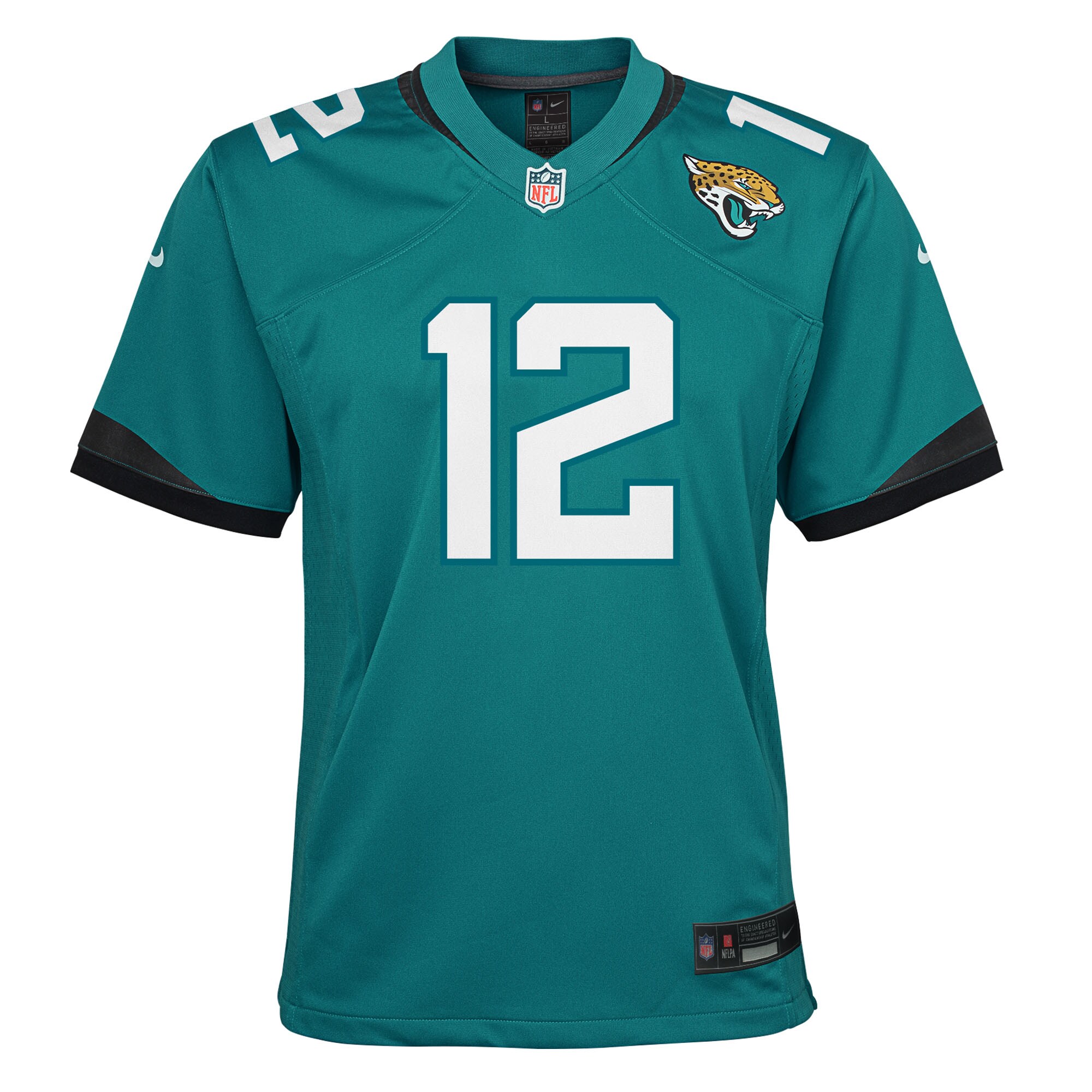 Travis Hunter Jacksonville Jaguars Nike Youth Team Game Jersey – Teal Clowdercats