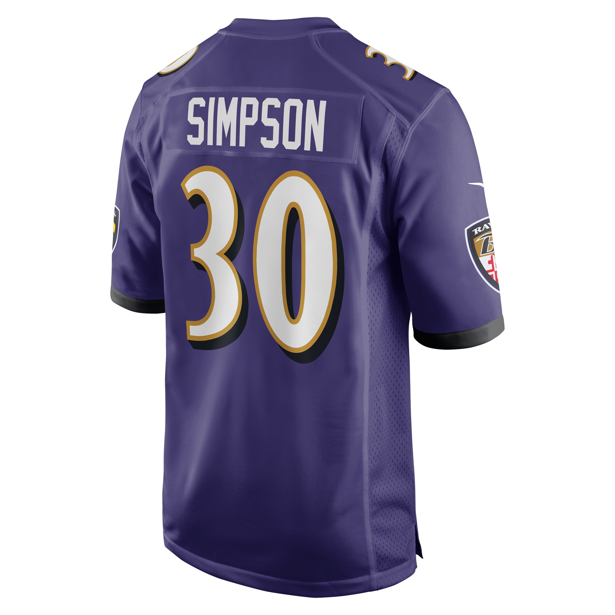 Trenton Simpson Baltimore Ravens Nike Game Jersey – Purple Clowdercats