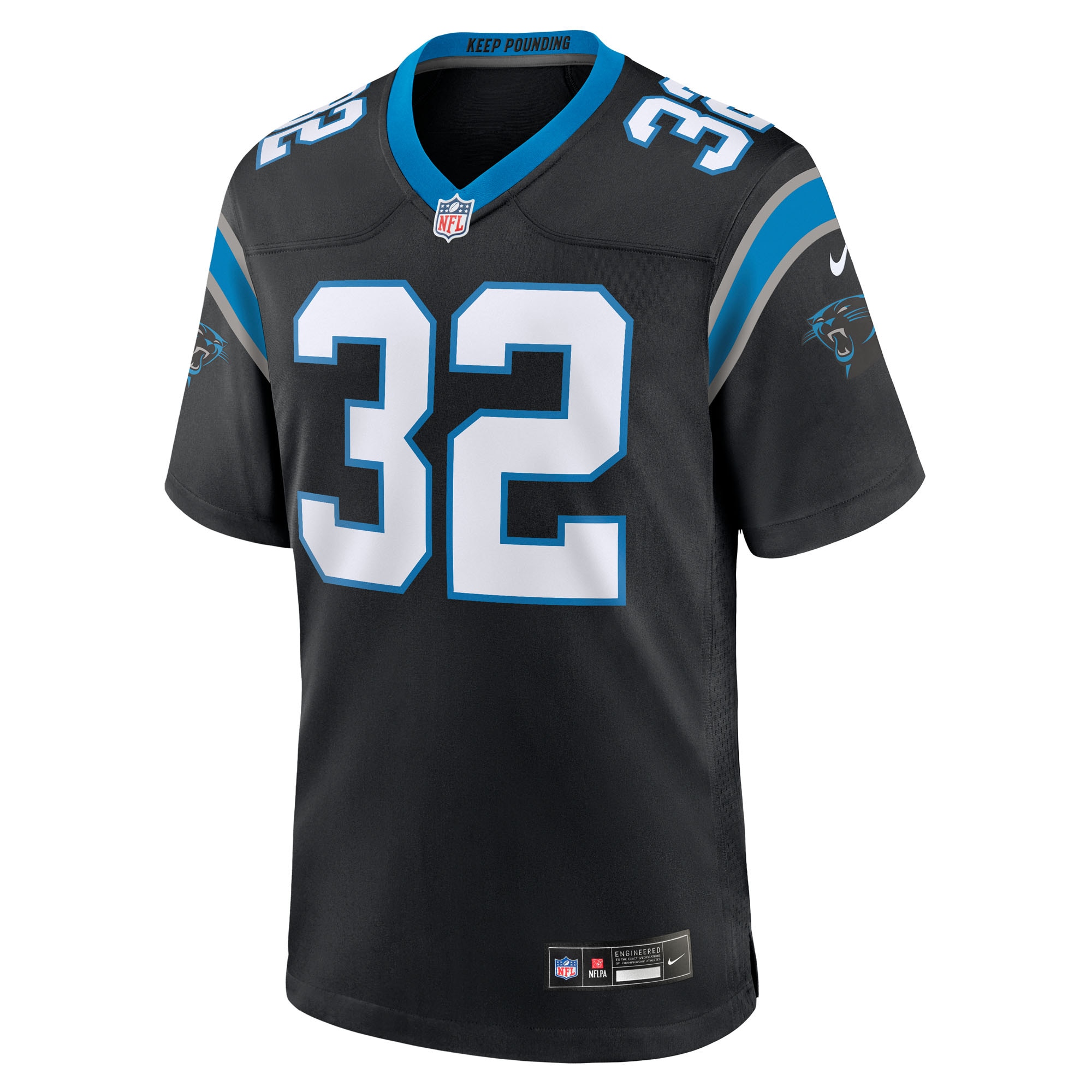 Trevin Wallace Carolina Panthers Nike Team Game Jersey – Black Clowdercats