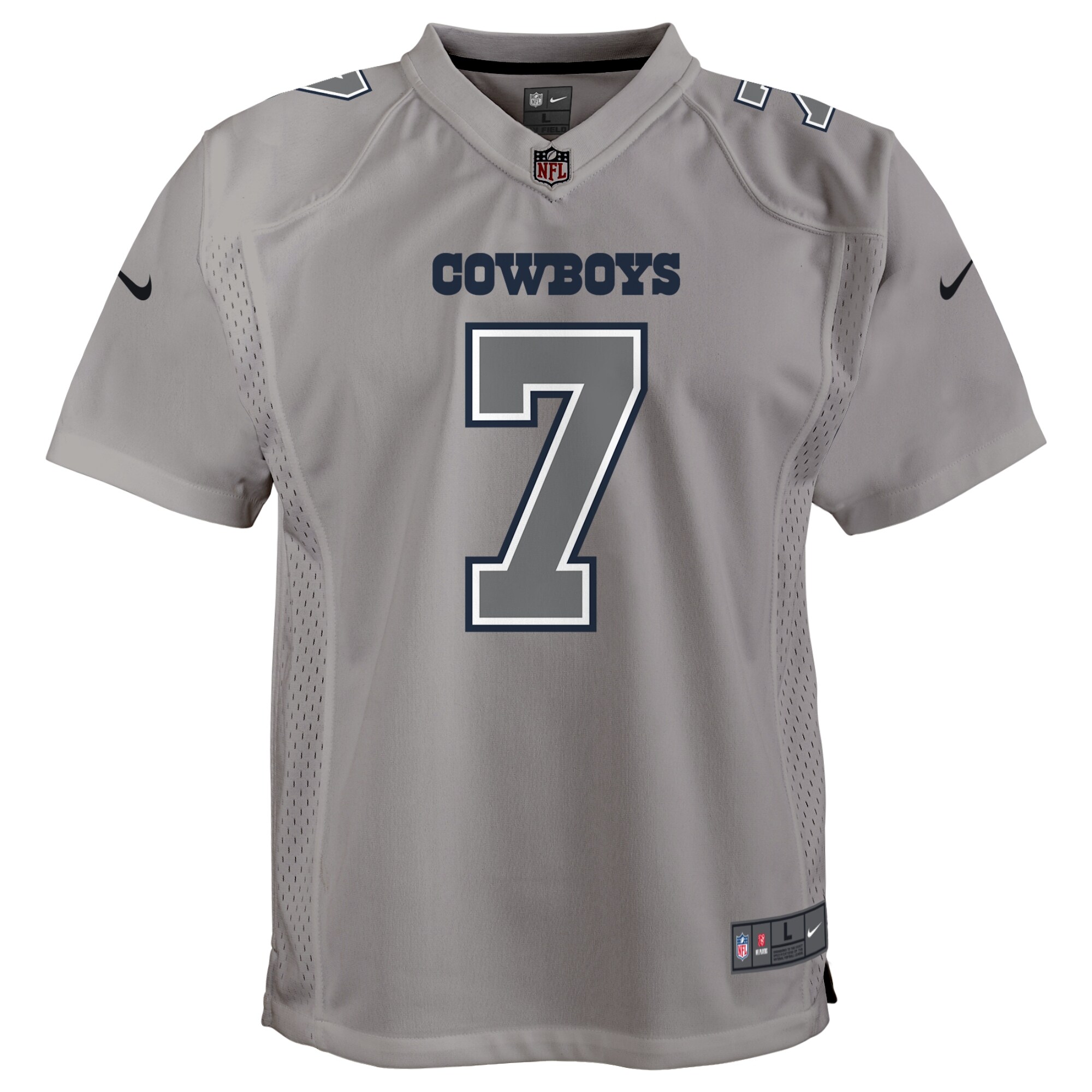 Trevon Diggs Dallas Cowboys Nike Youth Atmosphere Game Jersey – Gray Clowdercats