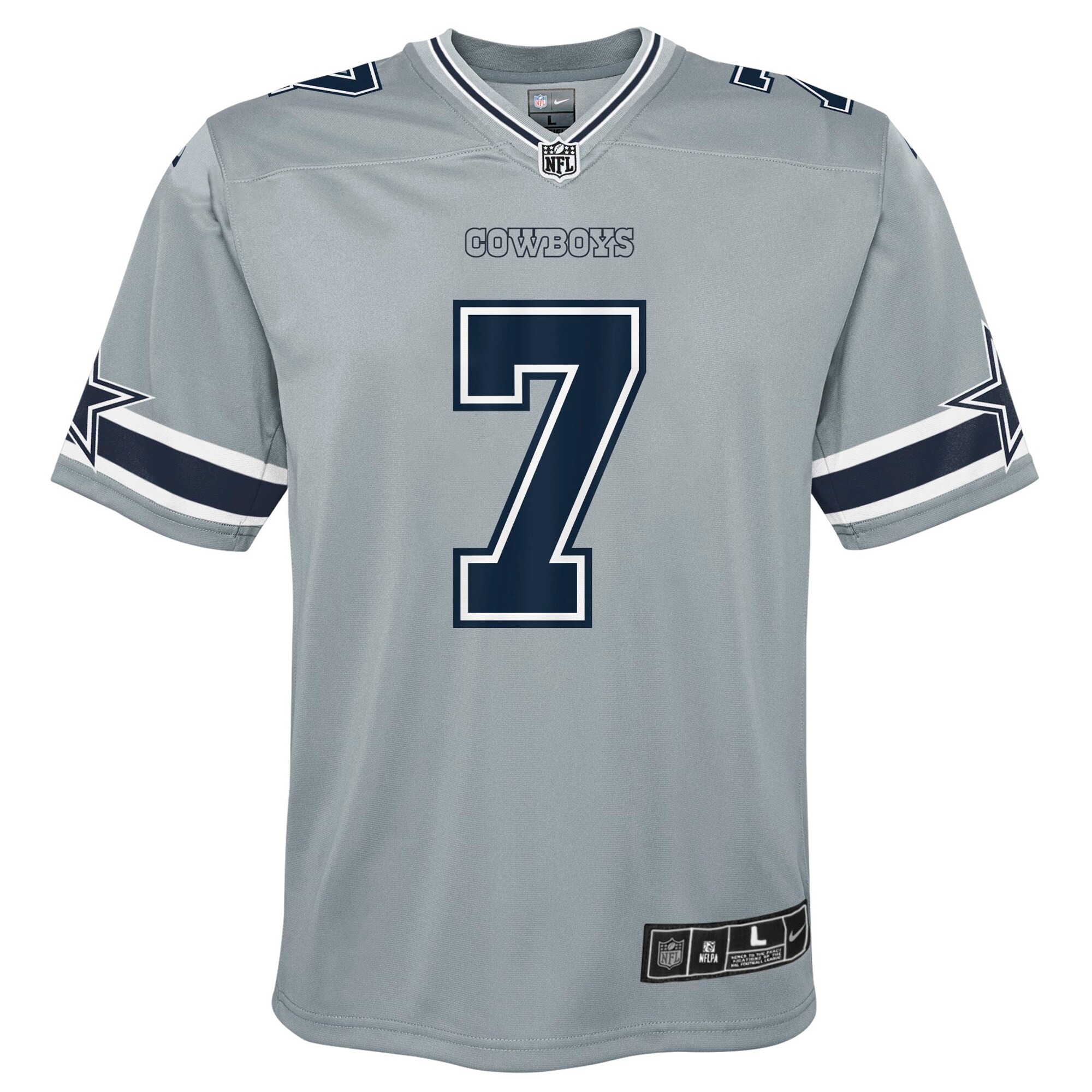 Trevon Diggs Dallas Cowboys Nike Youth Inverted Game Jersey – Silver Clowdercats