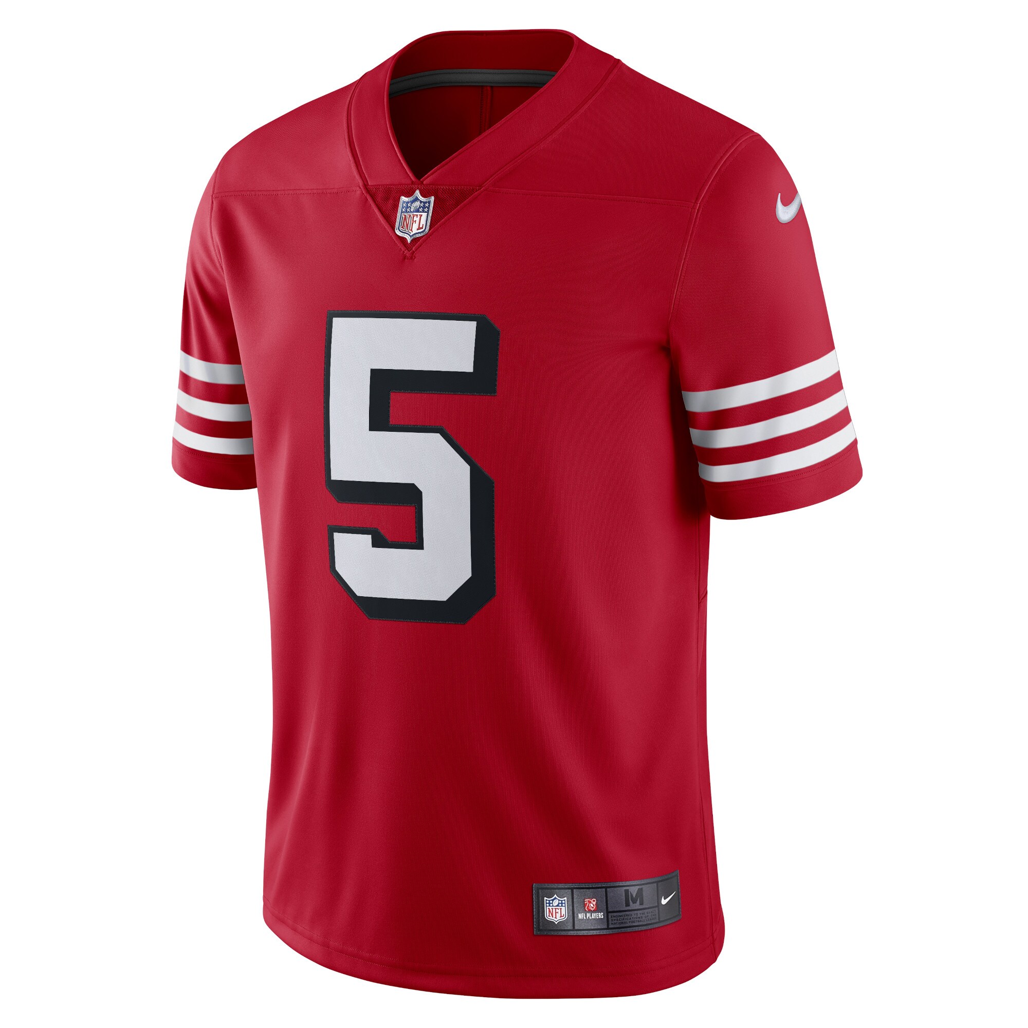 Trey Lance San Francisco 49ers Nike Alternate Vapor Limited Jersey – Scarlet Clowdercats