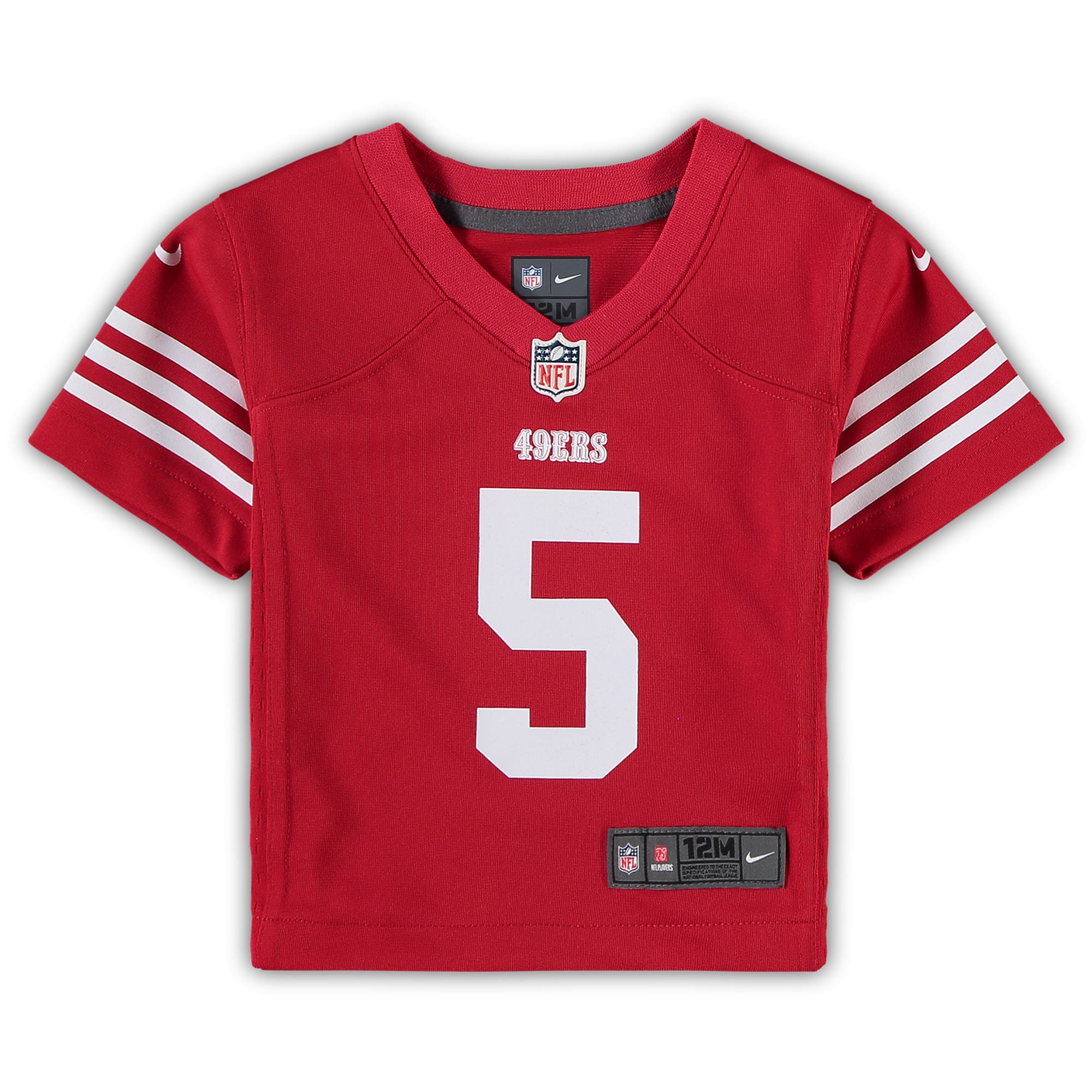 Trey Lance San Francisco 49ers Nike Infant Player Game Jersey – Scarlet Clowdercats