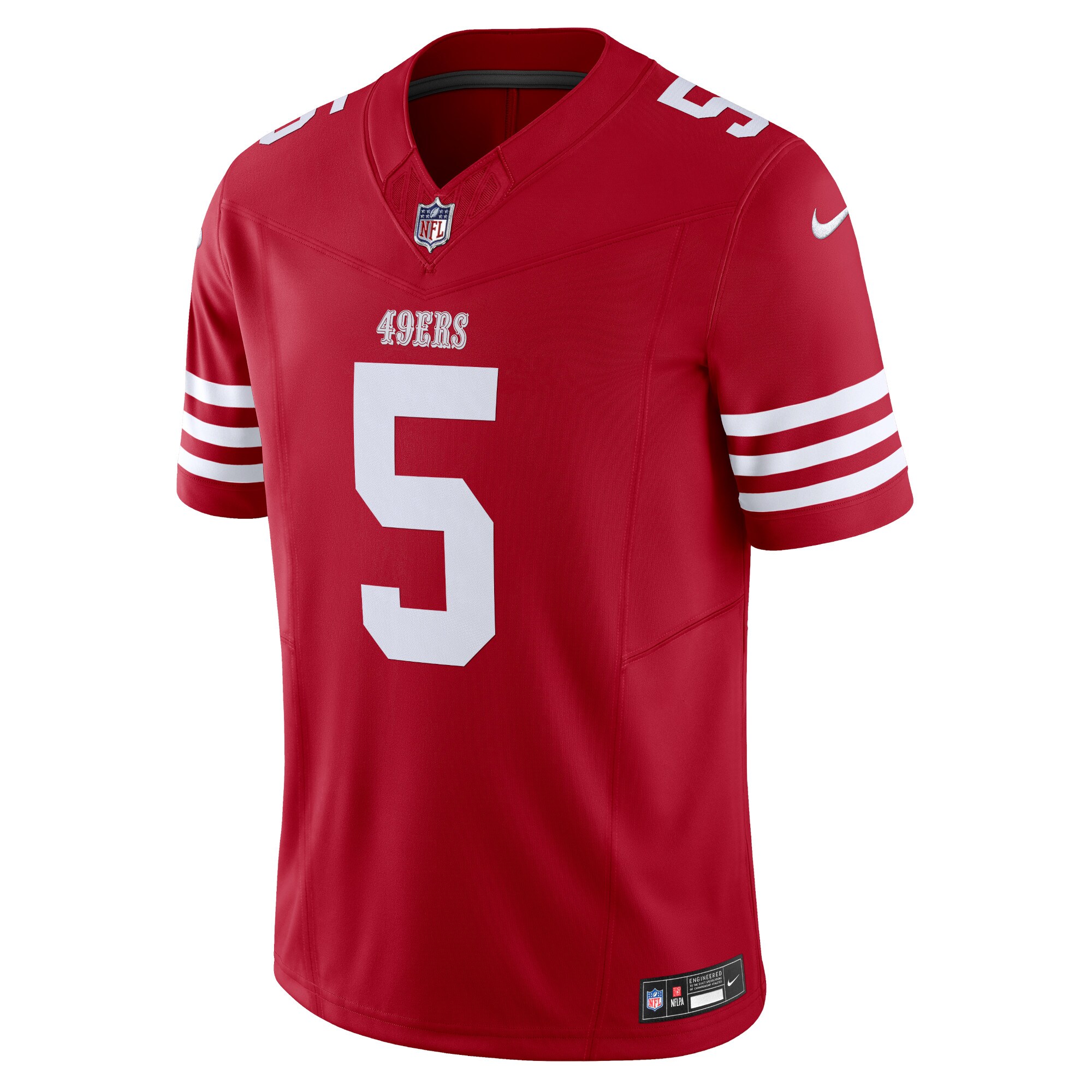 Trey Lance San Francisco 49ers Nike Vapor F.U.S.E. Limited Jersey – Scarlet Clowdercats