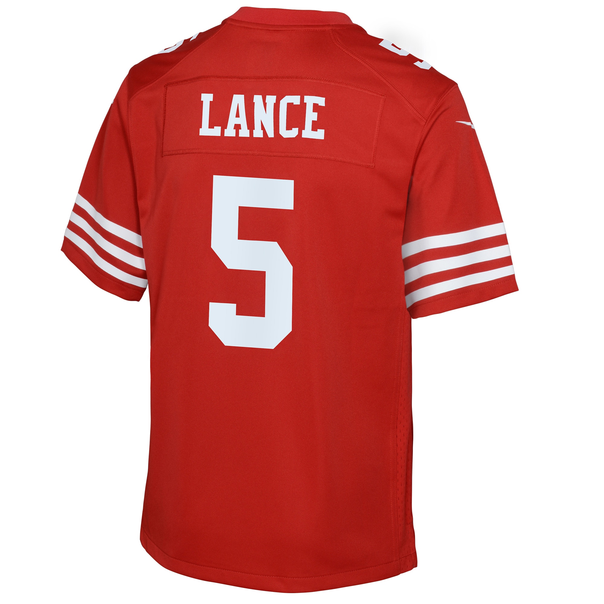 Trey Lance San Francisco 49ers Nike Youth Game Jersey – Scarlet Clowdercats