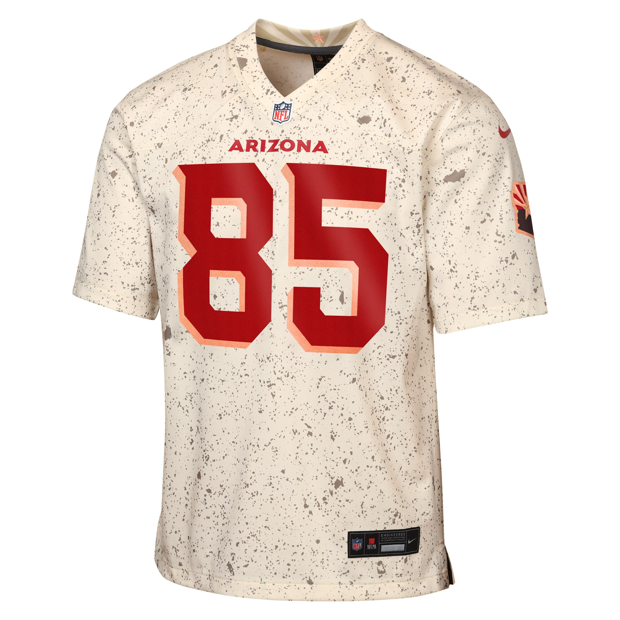 Trey McBride Arizona Cardinals Nike Youth 2025 Rivalries Collection Game Jersey – Natural Clowdercats