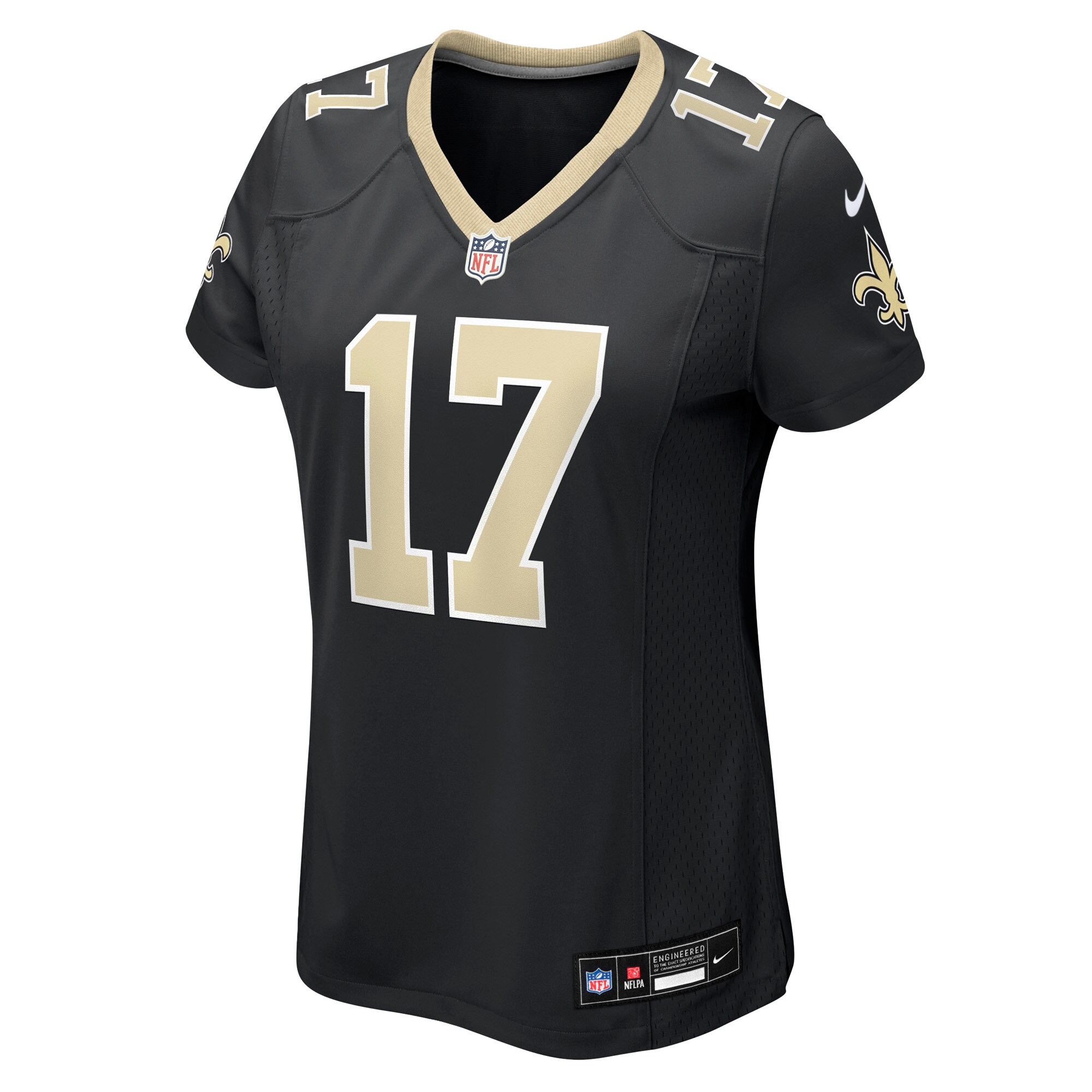 Trey Palmer New Orleans Saints Nike Women’s Team Game Jersey – Black Clowdercats