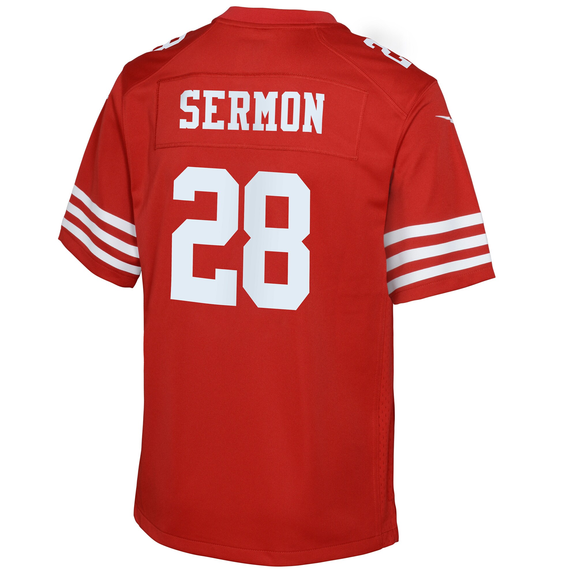Trey Sermon San Francisco 49ers Nike Youth Game Jersey – Scarlet Clowdercats