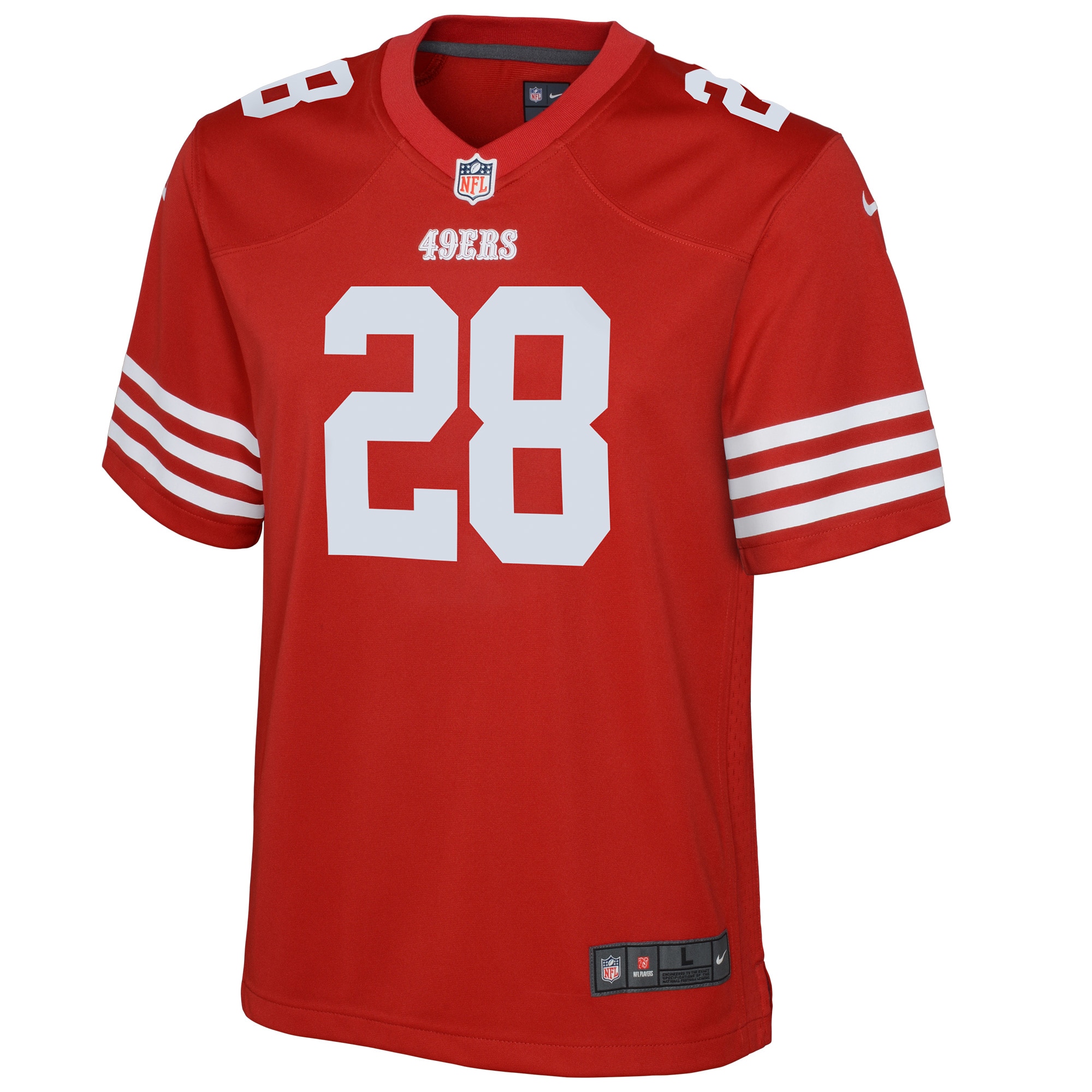 Trey Sermon San Francisco 49ers Nike Youth Game Jersey – Scarlet Clowdercats
