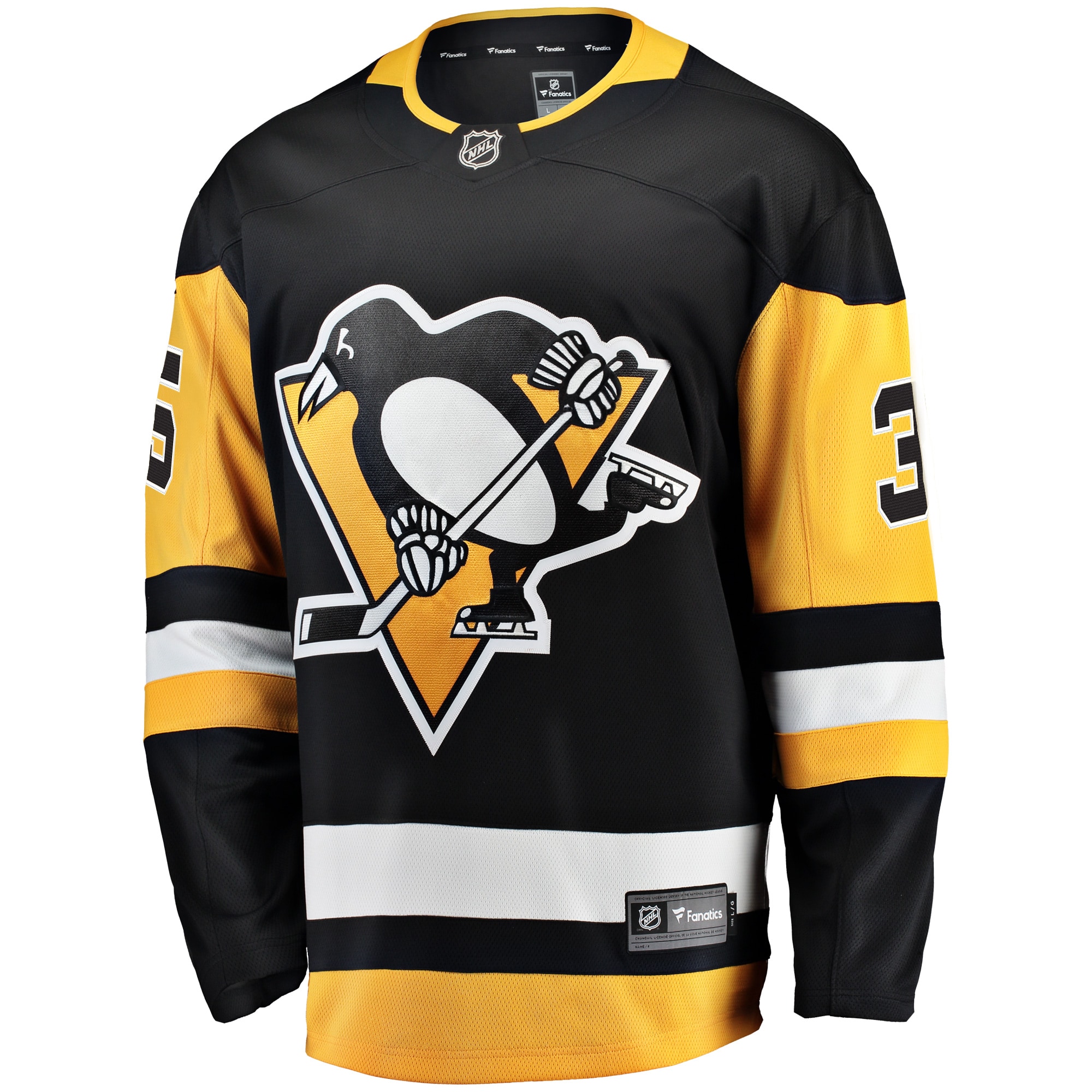 Tristan Jarry Pittsburgh Penguins Fanatics Home Breakaway Player Jersey – Black Clowdercats