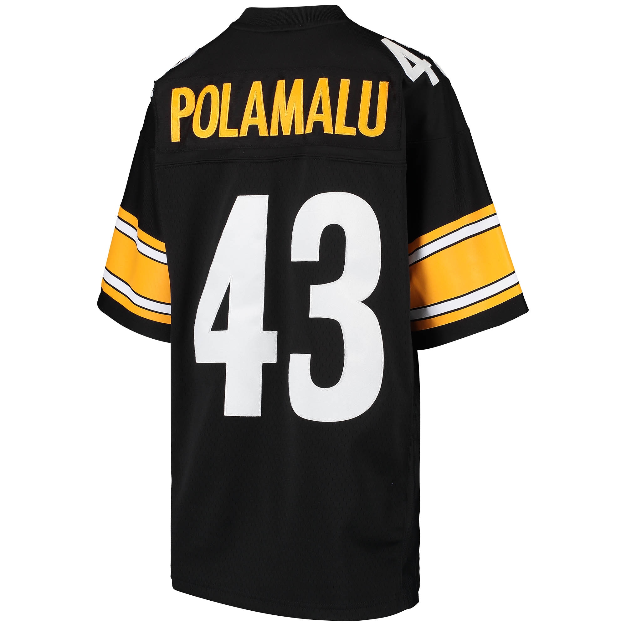 Troy Polamalu Pittsburgh Steelers Mitchell & Ness Youth 2005 Gridiron Classics Retired Player Legacy Jersey – Black Clowdercats