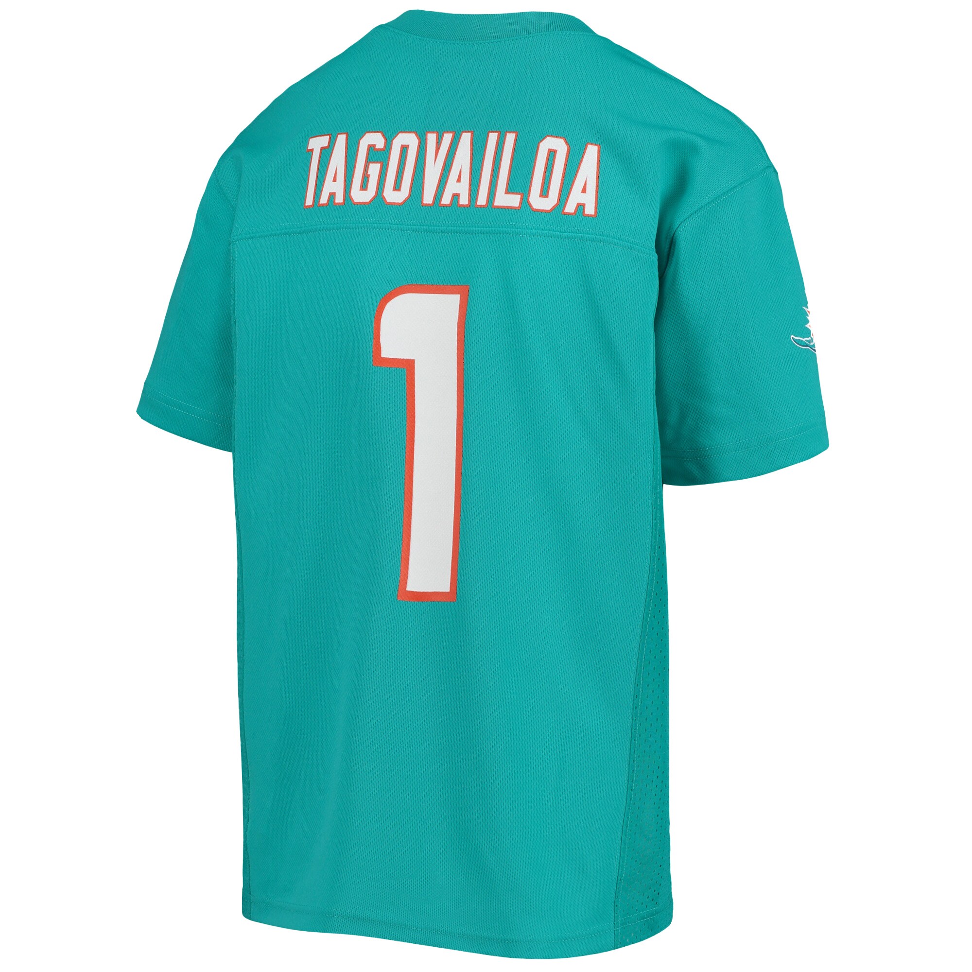 Tua Tagovailoa Miami Dolphins Youth Replica Player Jersey – Aqua Clowdercats