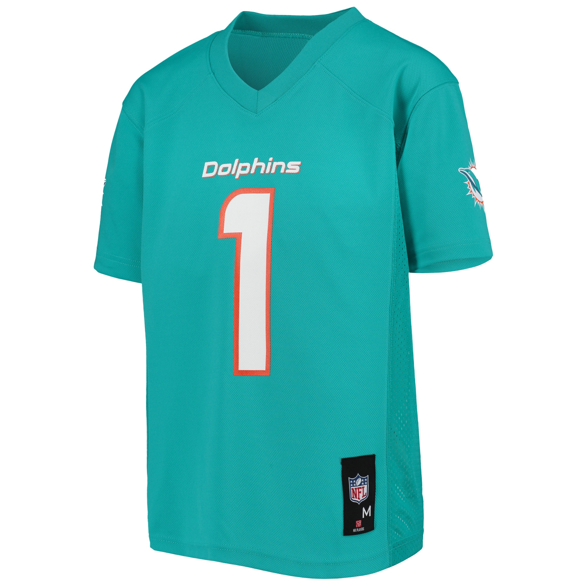 Tua Tagovailoa Miami Dolphins Youth Replica Player Jersey – Aqua Clowdercats