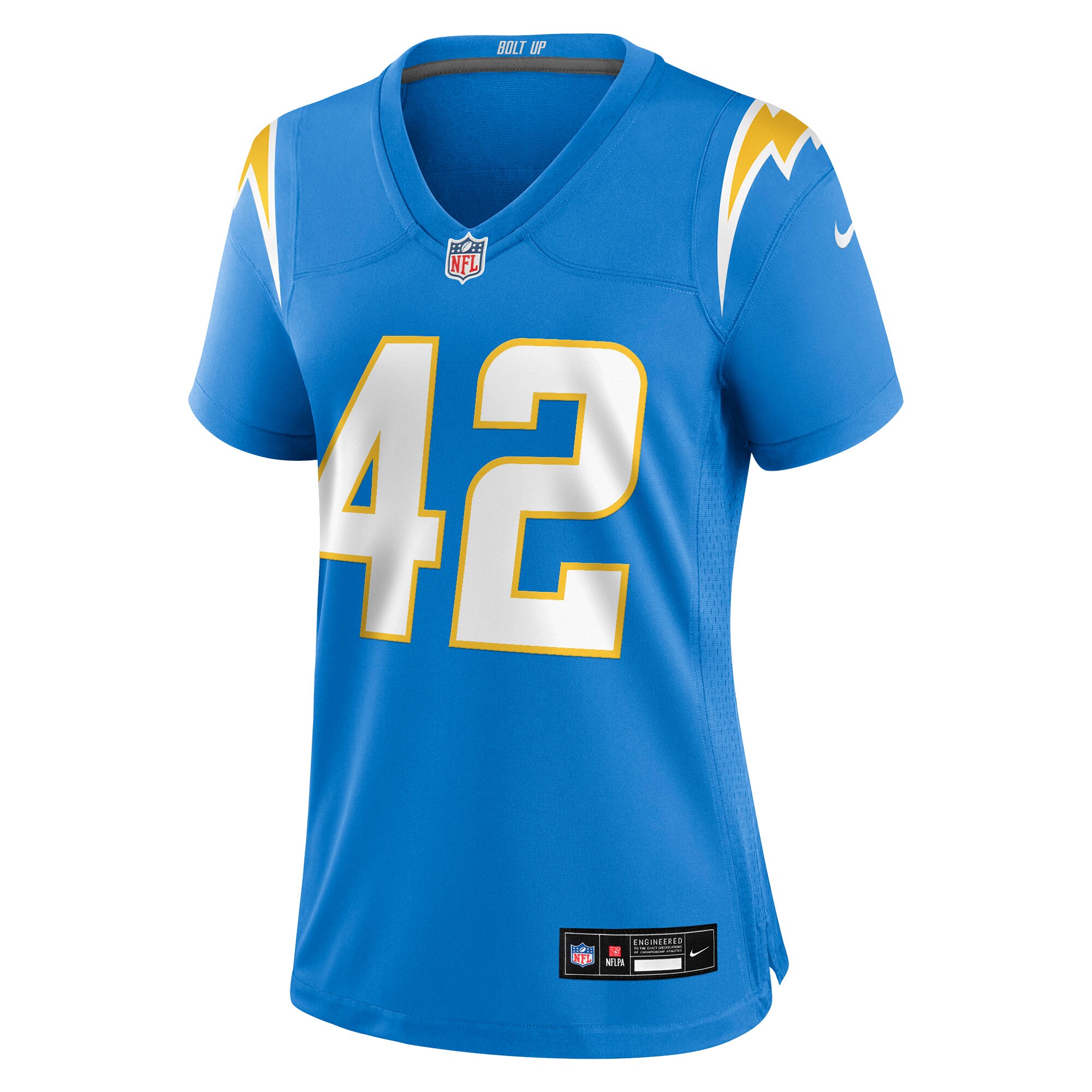 Tucker Fisk Los Angeles Chargers Nike Women’s Team Game Jersey – Powder Blue Clowdercats