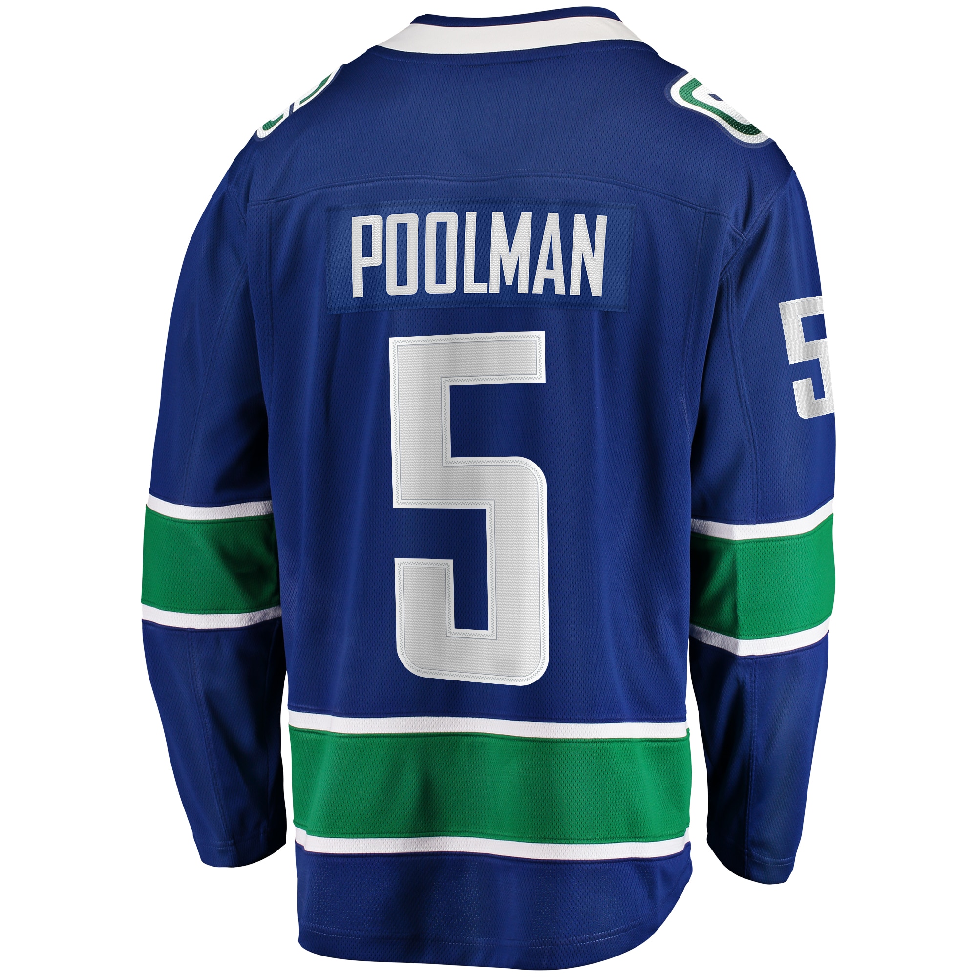 Tucker Poolman Vancouver Canucks Fanatics Home Premier Breakaway Player Jersey – Blue Clowdercats