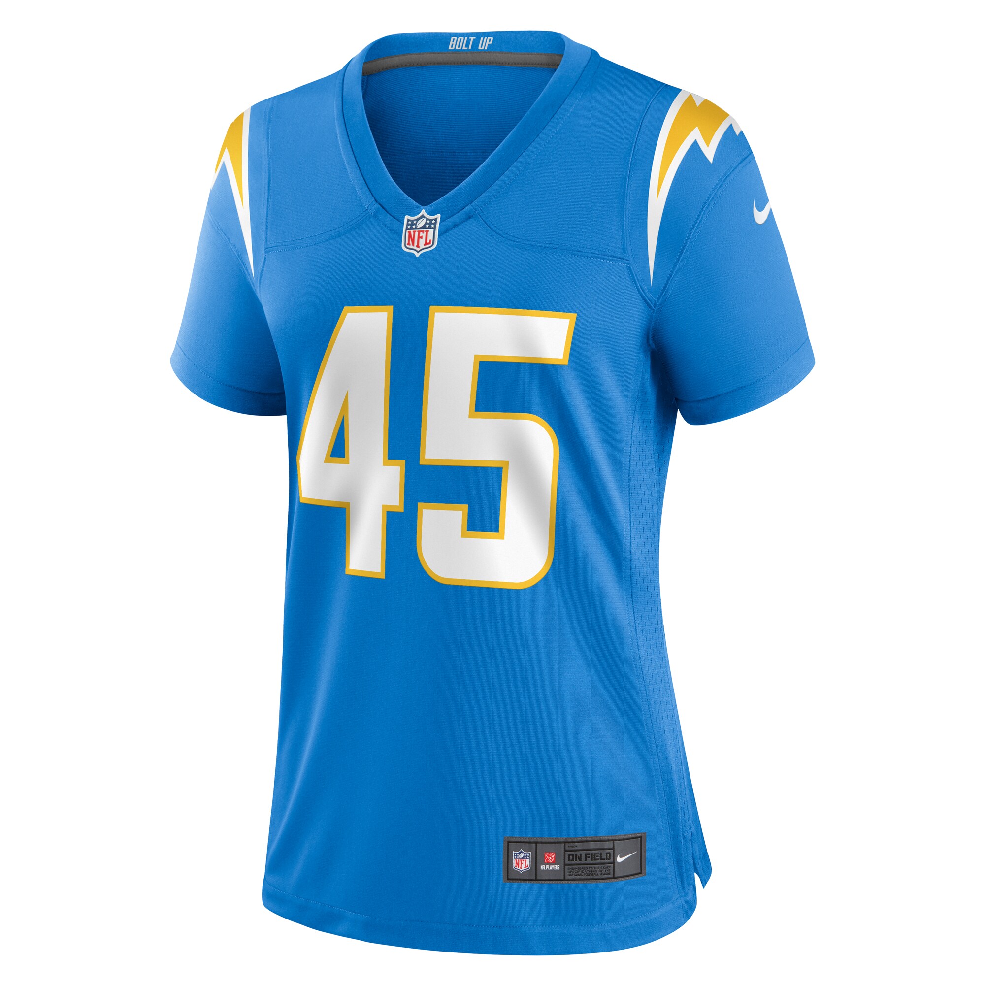 Tuli Tuipulotu Los Angeles Chargers Nike Women’s Team Game Jersey – Powder Blue Clowdercats