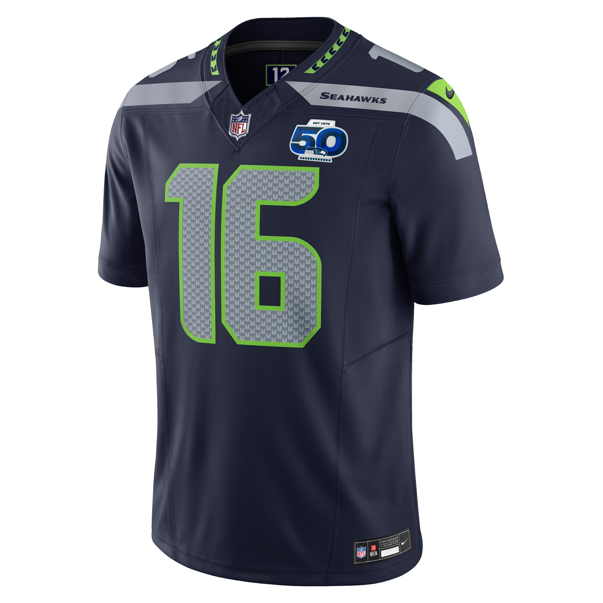 Tyler Lockett Seattle Seahawks Nike Team 50th Season Vapor F.U.S.E. Limited Jersey – College Navy Clowdercats