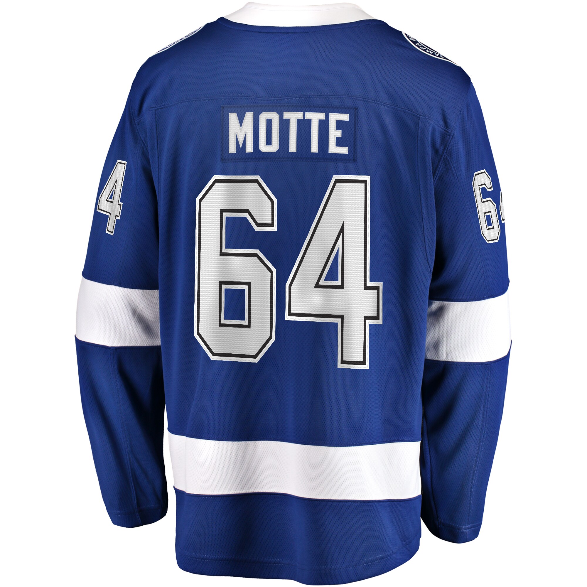 Tyler Motte Tampa Bay Lightning Fanatics Home Premier Breakaway Player Jersey – Blue Clowdercats