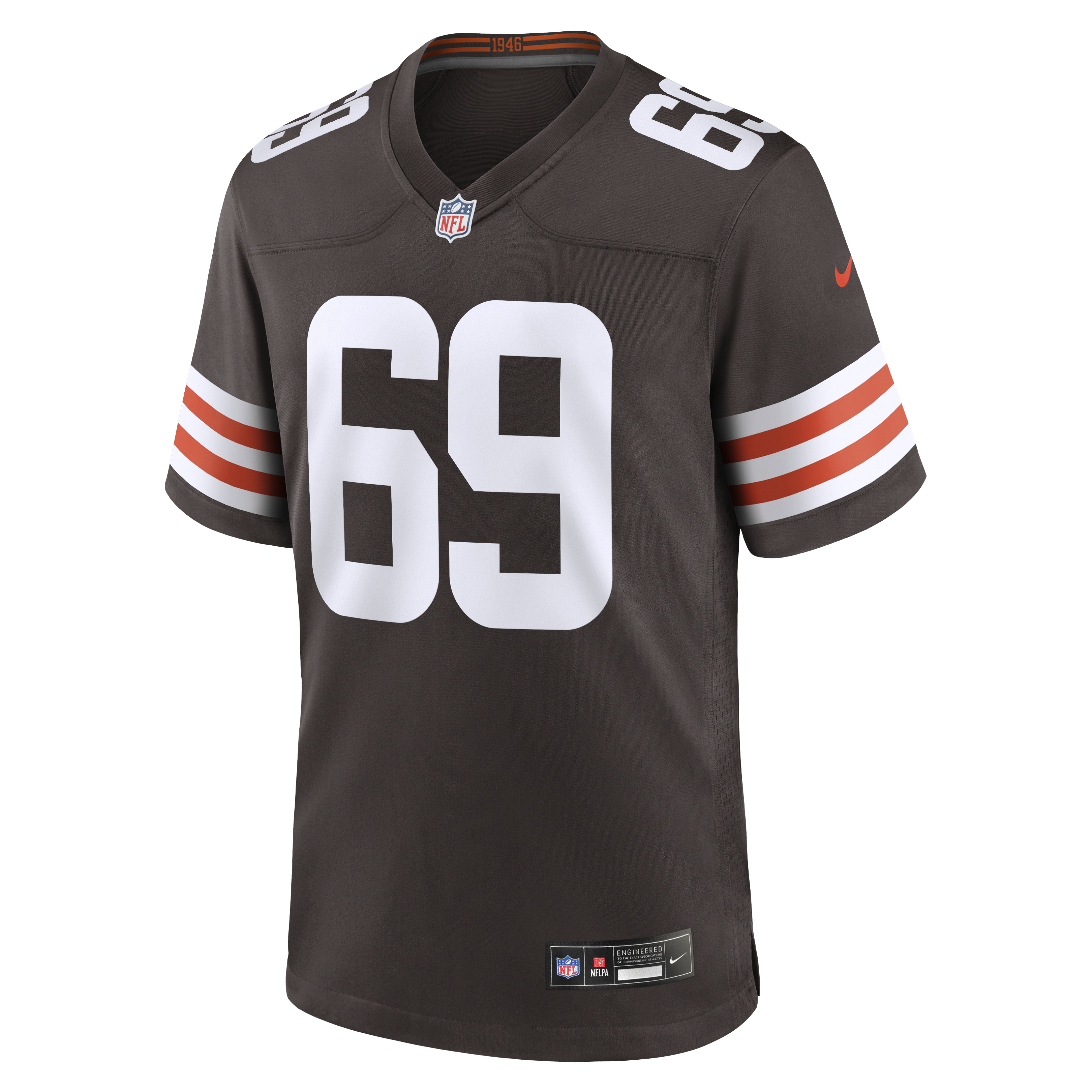 Tyre Phillips Cleveland Browns Nike Team Game Jersey – Brown Clowdercats