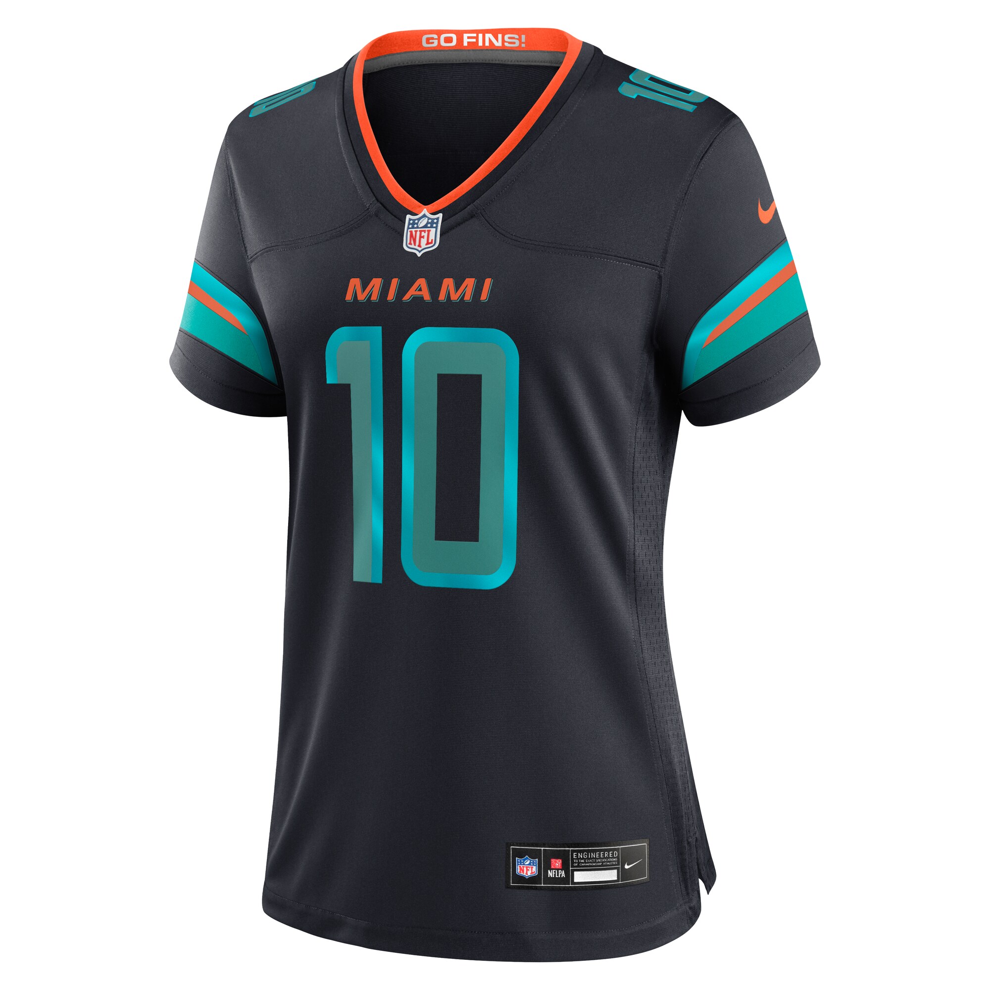 Tyreek Hill Miami Dolphins Nike Women’s 2025 Rivalries Collection Game Jersey – Pitch Blue Clowdercats