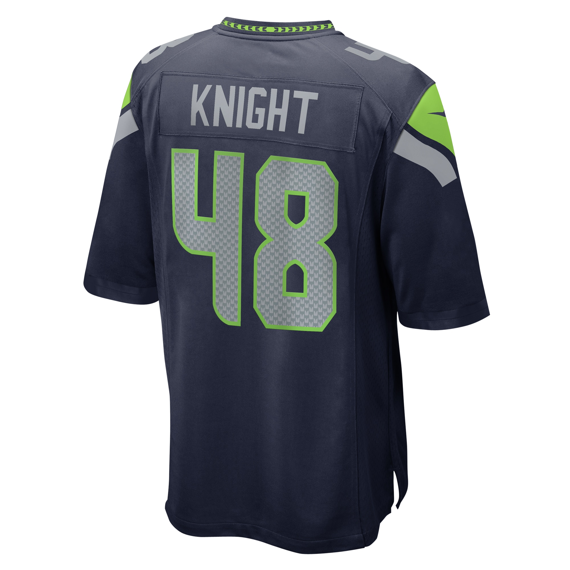 Tyrice Knight Seattle Seahawks Nike Game Jersey – College Navy Clowdercats