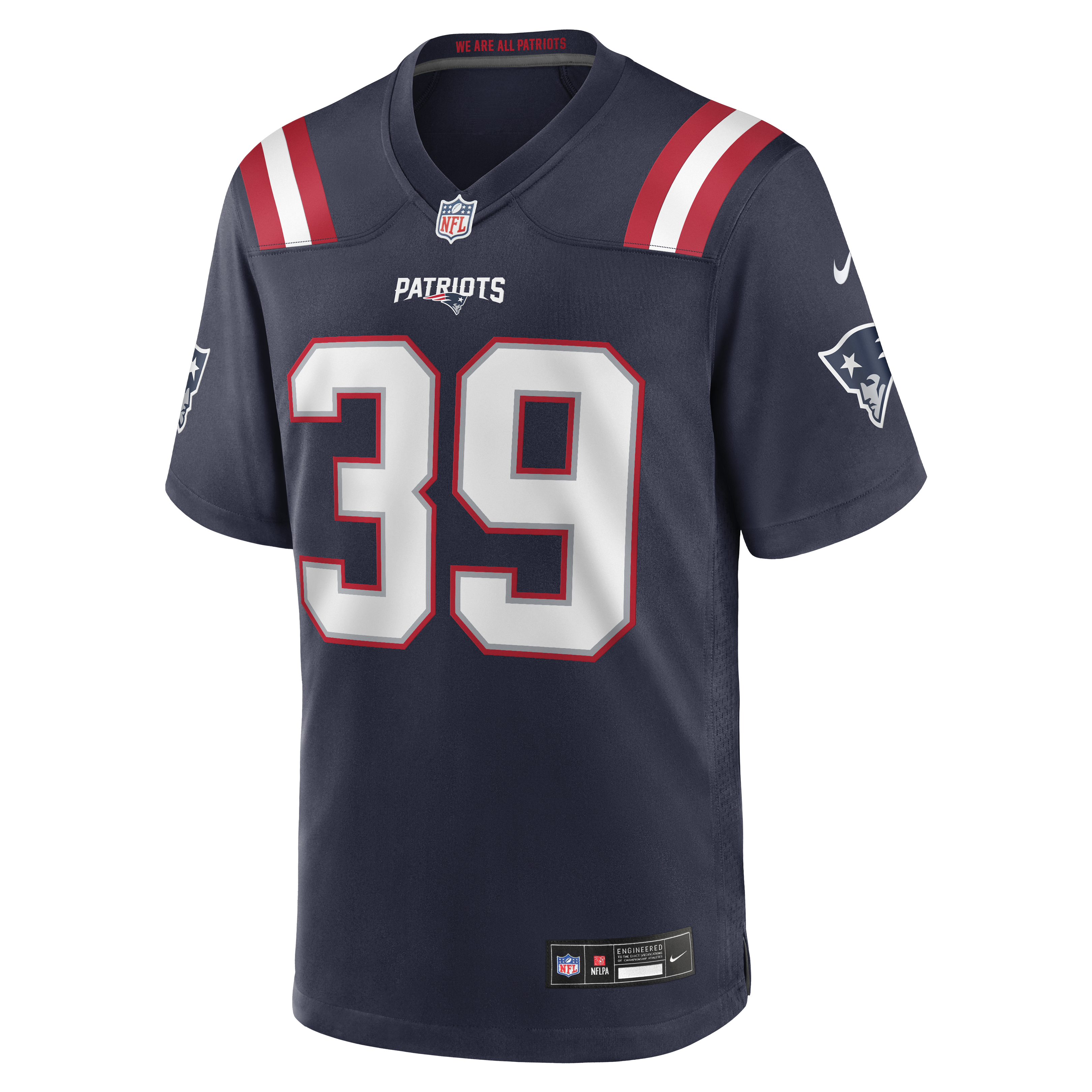 Tyron Herring New England Patriots Nike Team Game Jersey – Navy Clowdercats