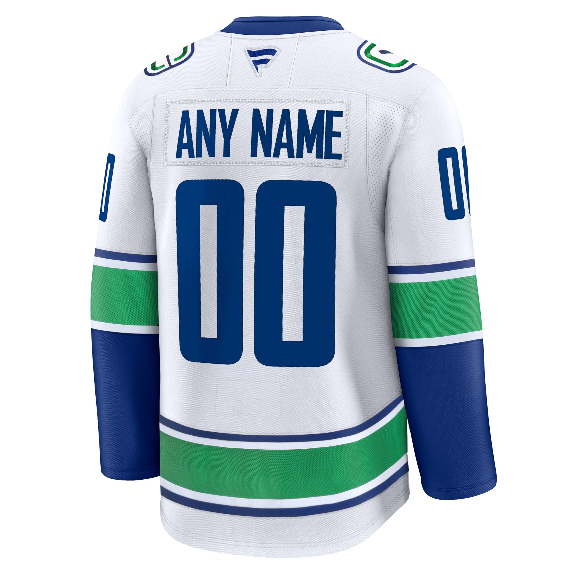Vancouver Canucks Fanatics Away Premium Custom Jersey – White Clowdercats