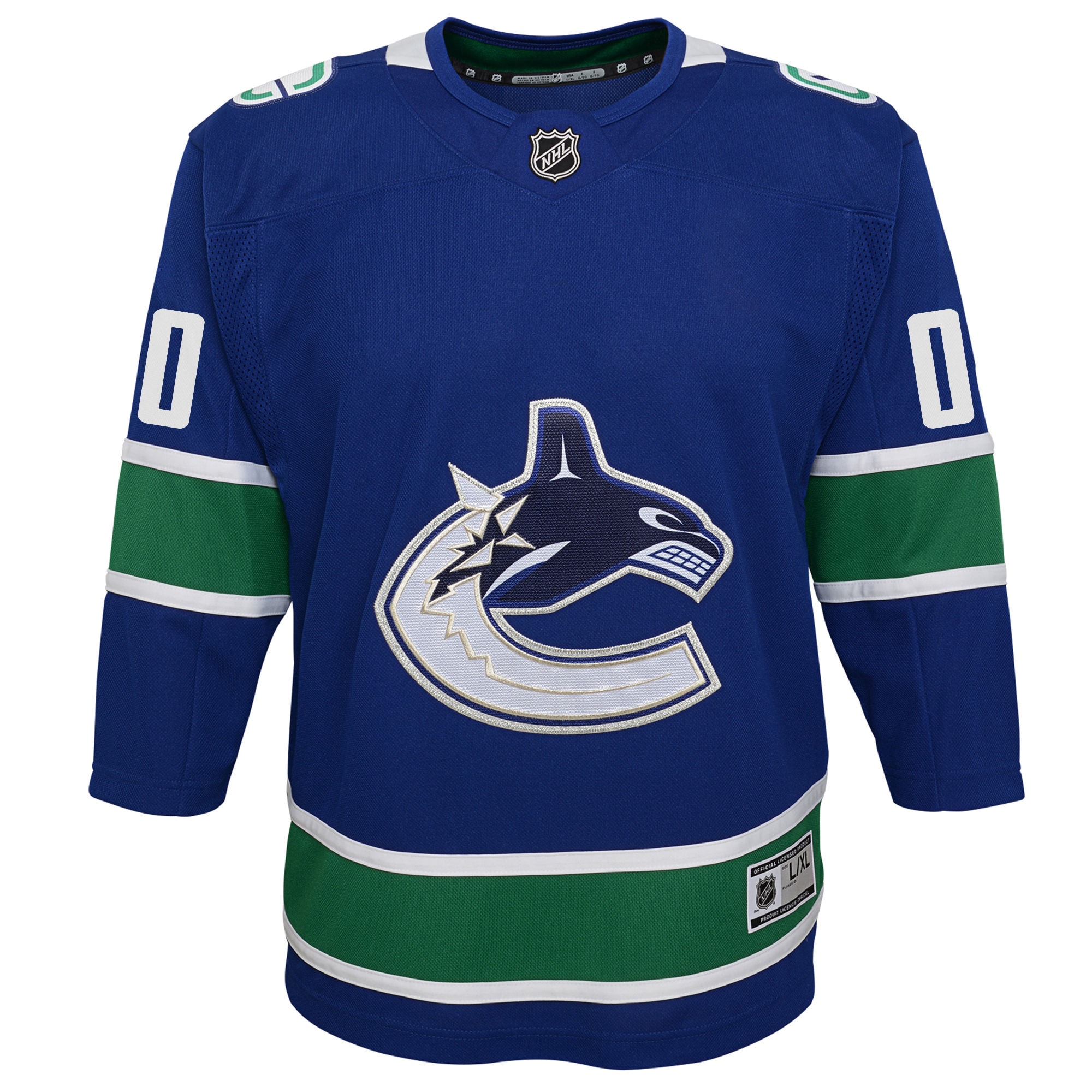 Vancouver Canucks Youth Premier Custom Jersey – Blue Clowdercats