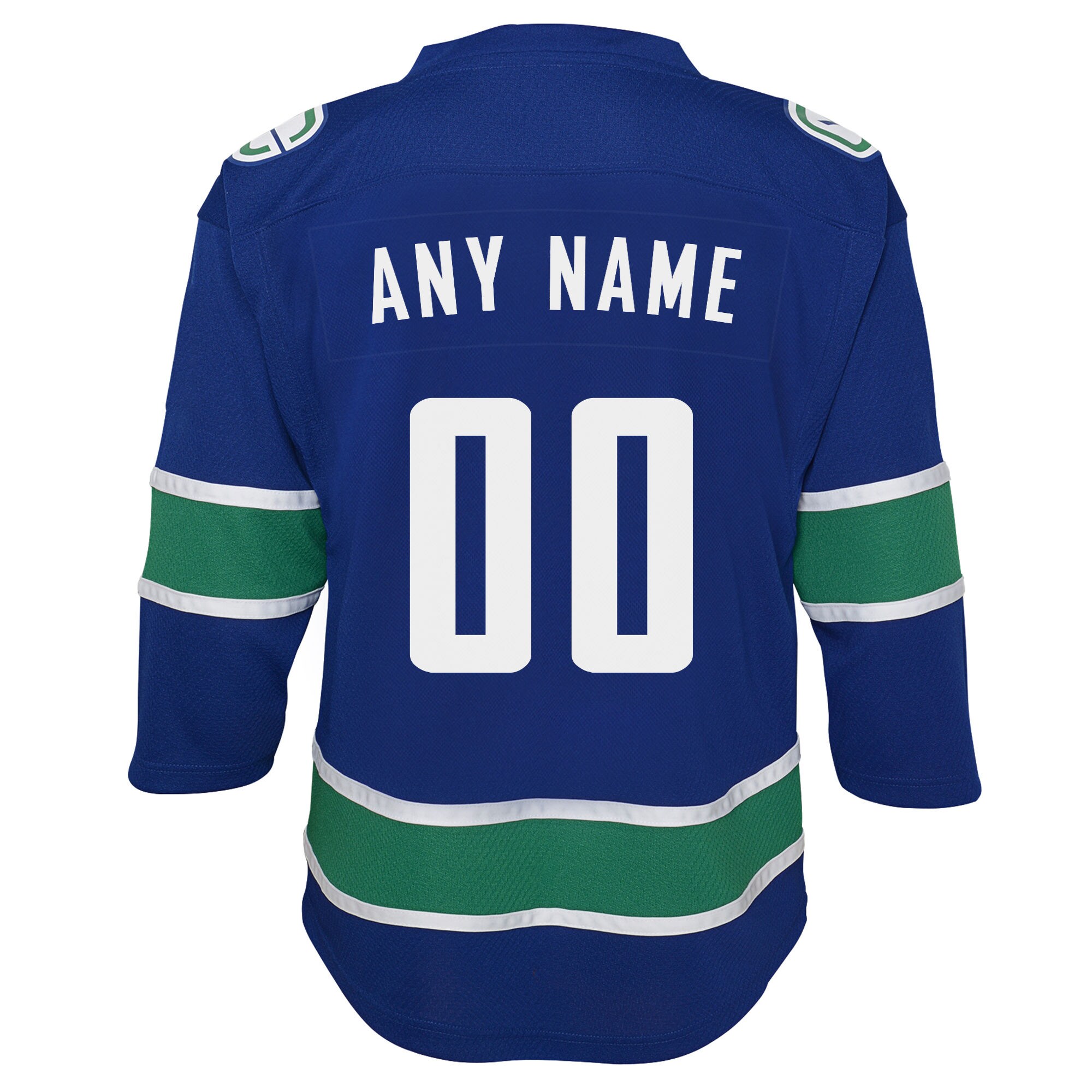 Vancouver Canucks Youth Replica Custom Jersey – Blue Clowdercats