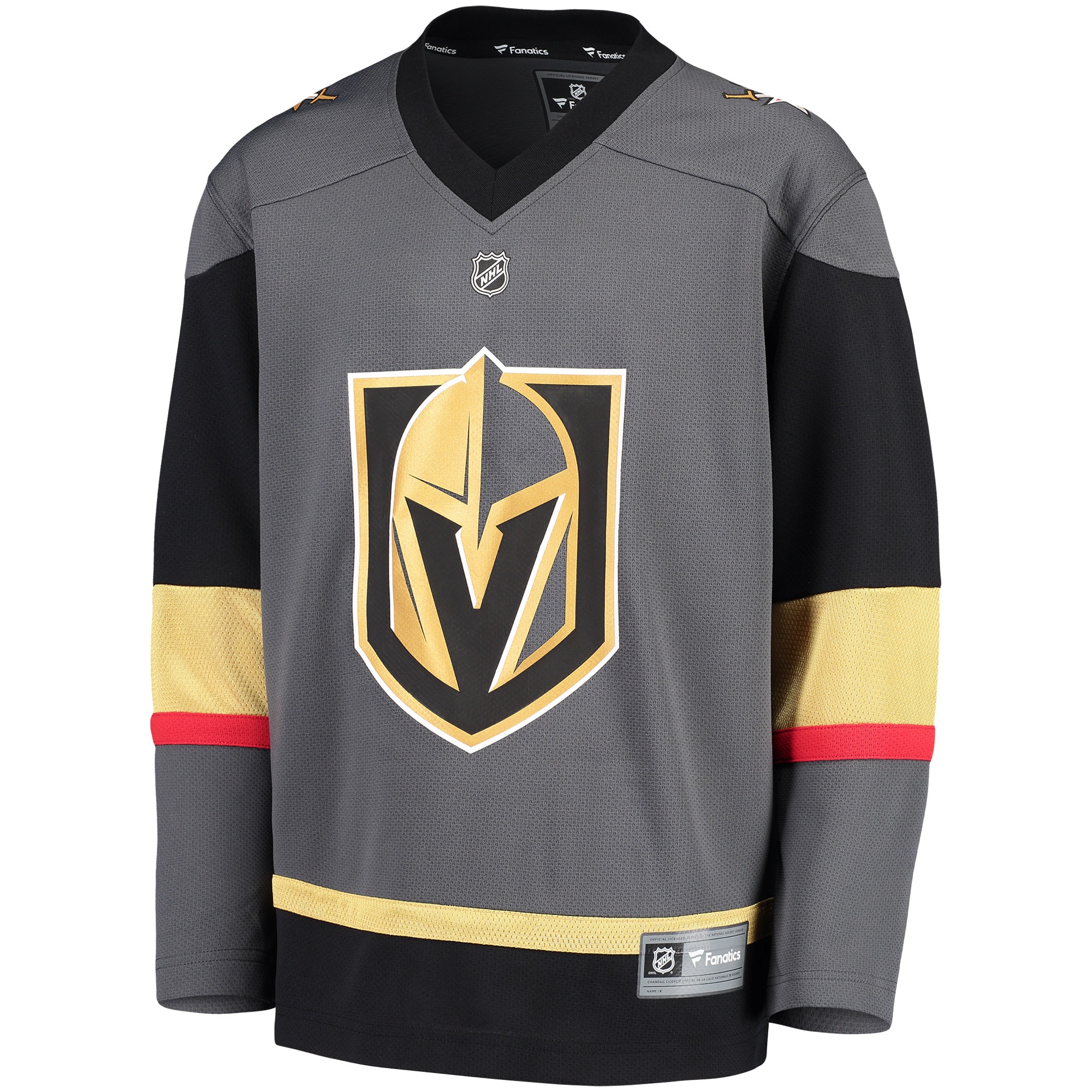 Vegas Golden Knights Fanatics Youth Alternate Replica Blank Jersey – Black Clowdercats