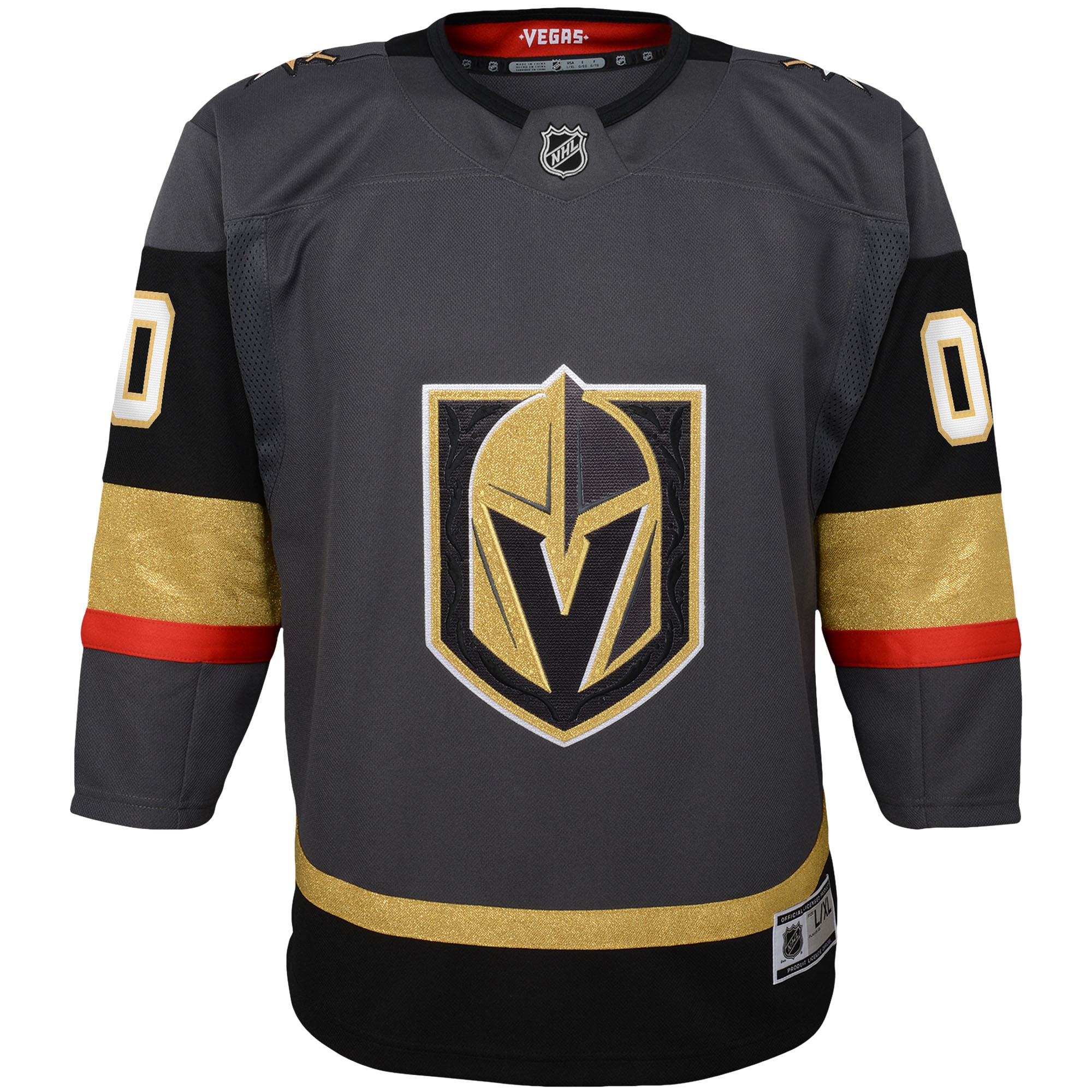 Vegas Golden Knights Youth Alternate Premier Custom Jersey – Gray Clowdercats