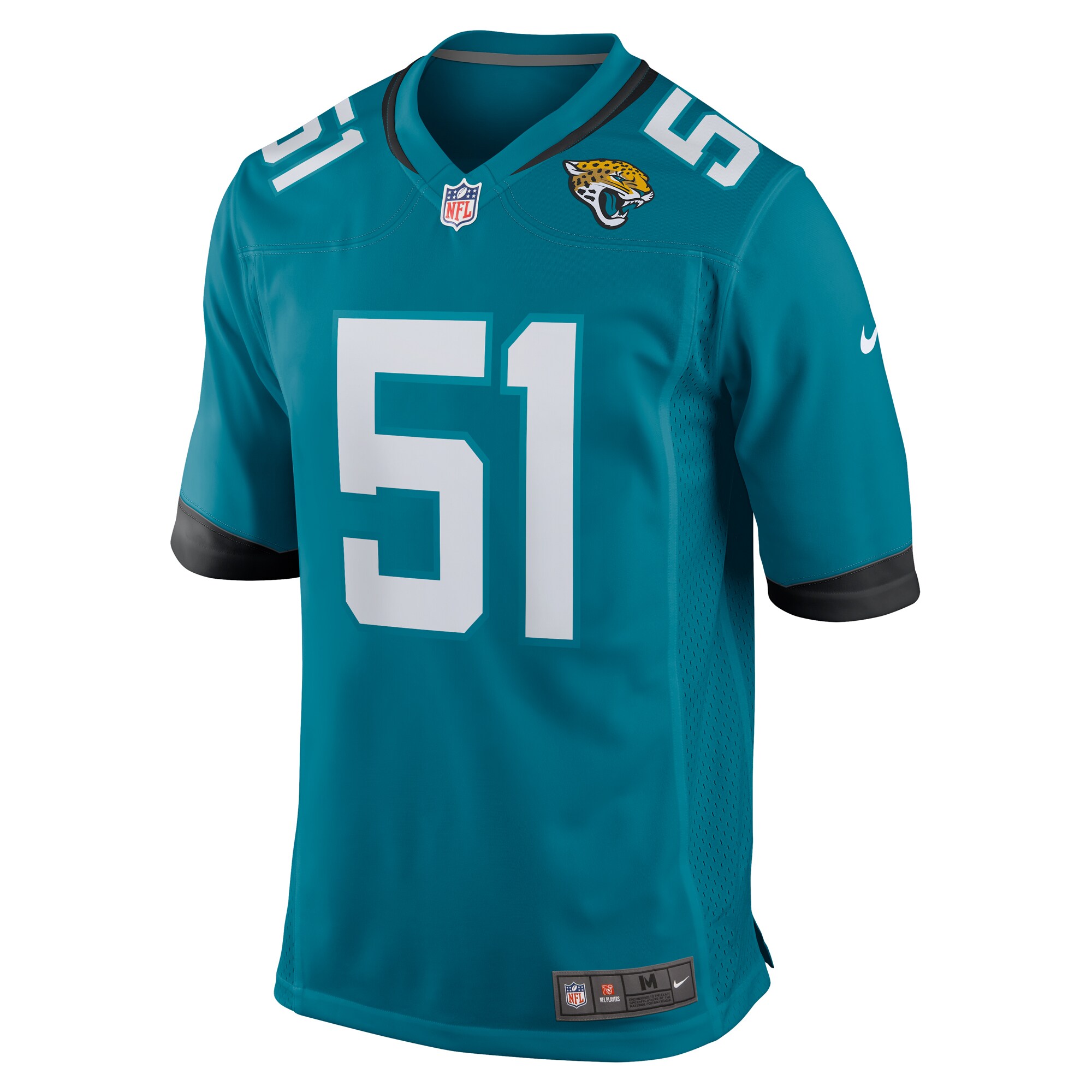 Ventrell Miller Jacksonville Jaguars Nike Game Jersey – Teal Clowdercats