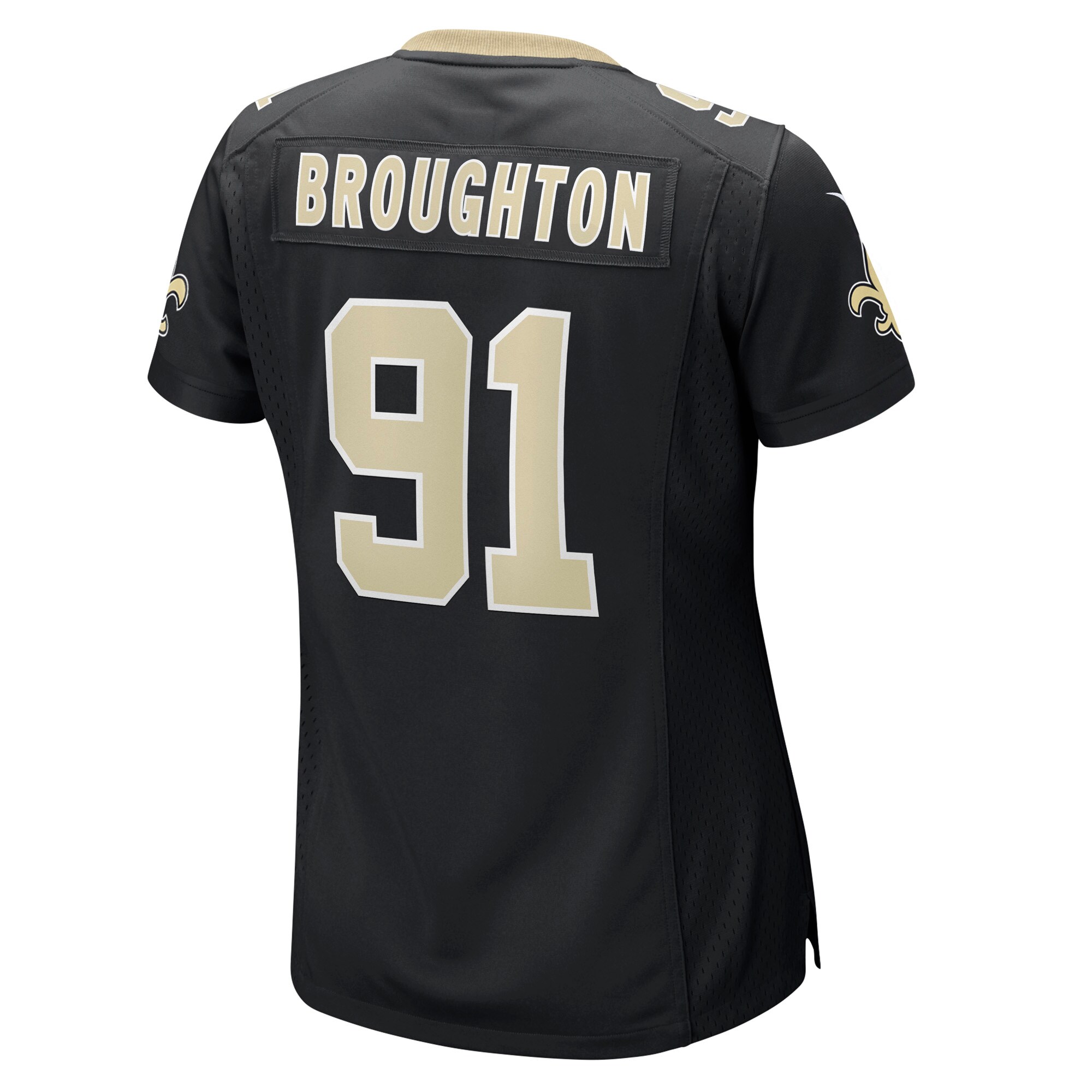 Vernon Broughton New Orleans Saints Nike Women’s Team Game Jersey – Black Clowdercats