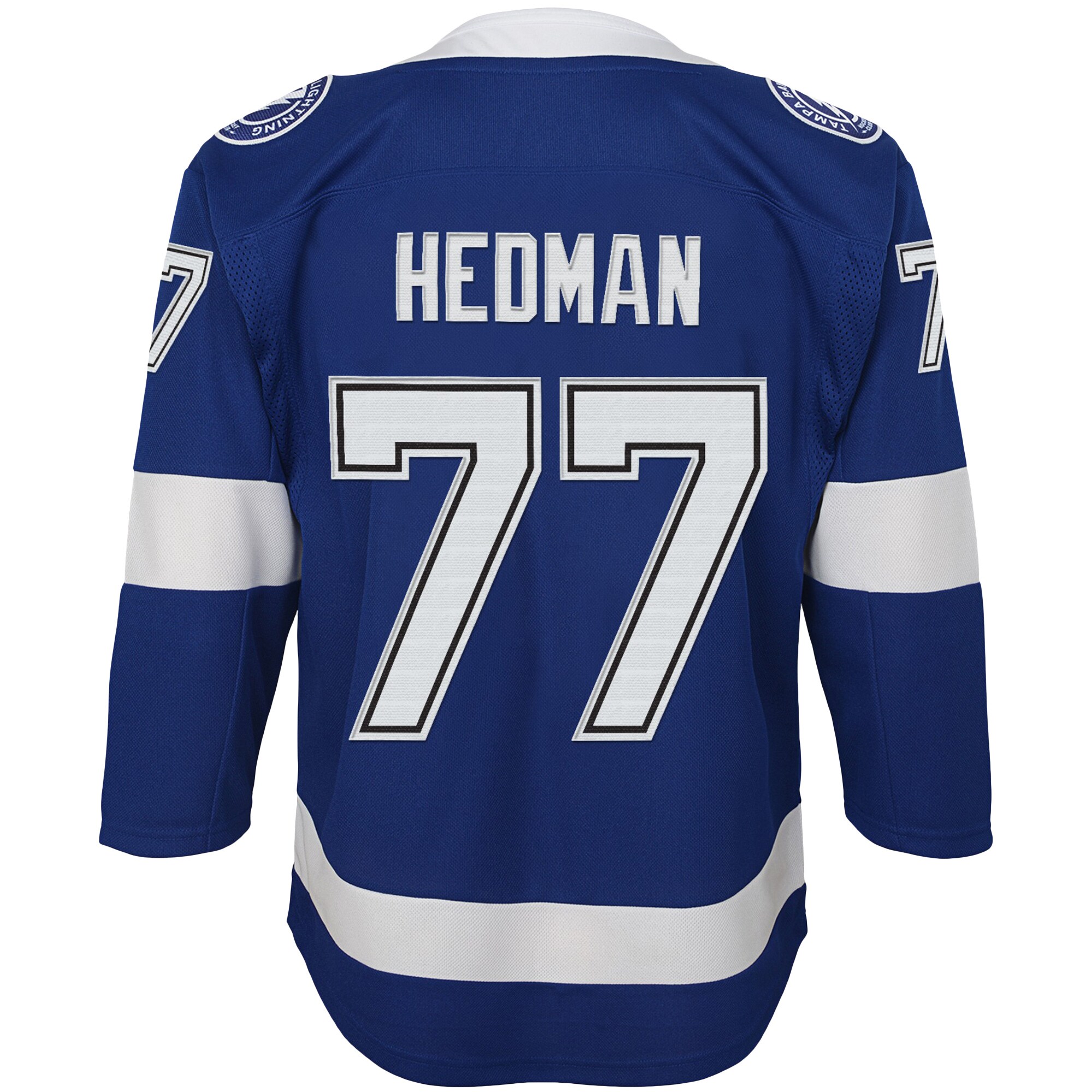 Victor Hedman Tampa Bay Lightning Youth Home Premier Player Jersey – Blue Clowdercats