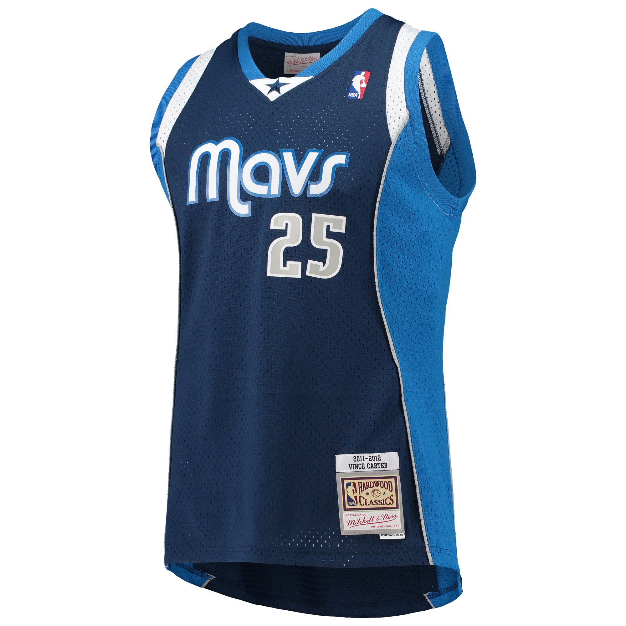 Vince Carter Dallas Mavericks Mitchell & Ness 2011/12 Hardwood Classics Swingman Jersey – Navy Clowdercats