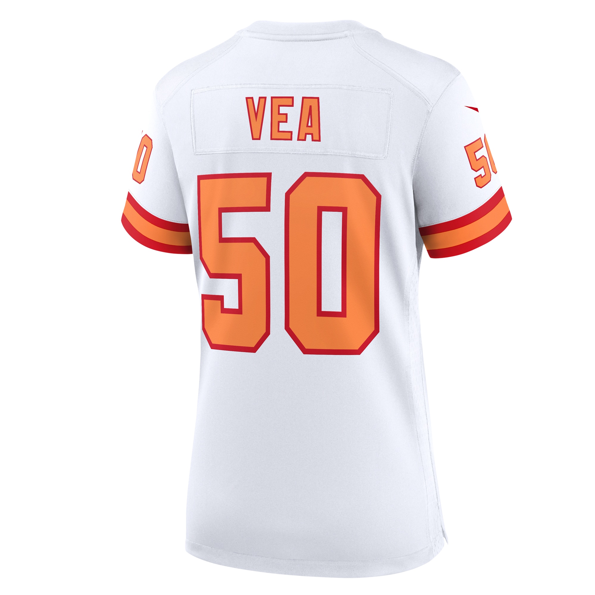 Vita Vea ’76 Tampa Bay Buccaneers Nike Women’s 50th Season Game Jersey – White Clowdercats