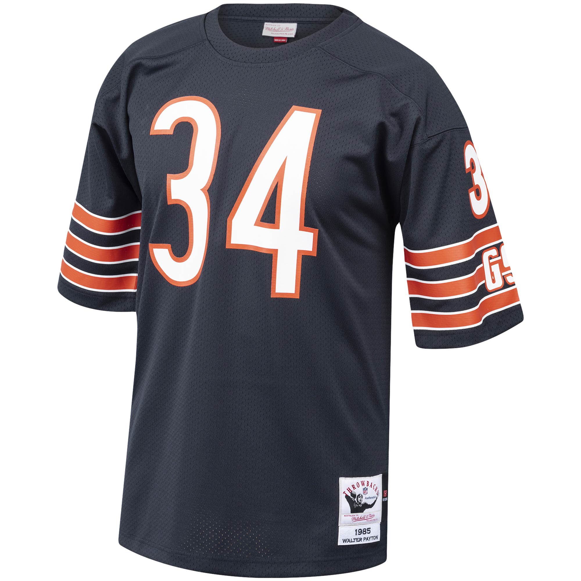 Walter Payton Chicago Bears 1985 Mitchell & Ness Authentic Throwback Retired Player Jersey – Navy Clowdercats