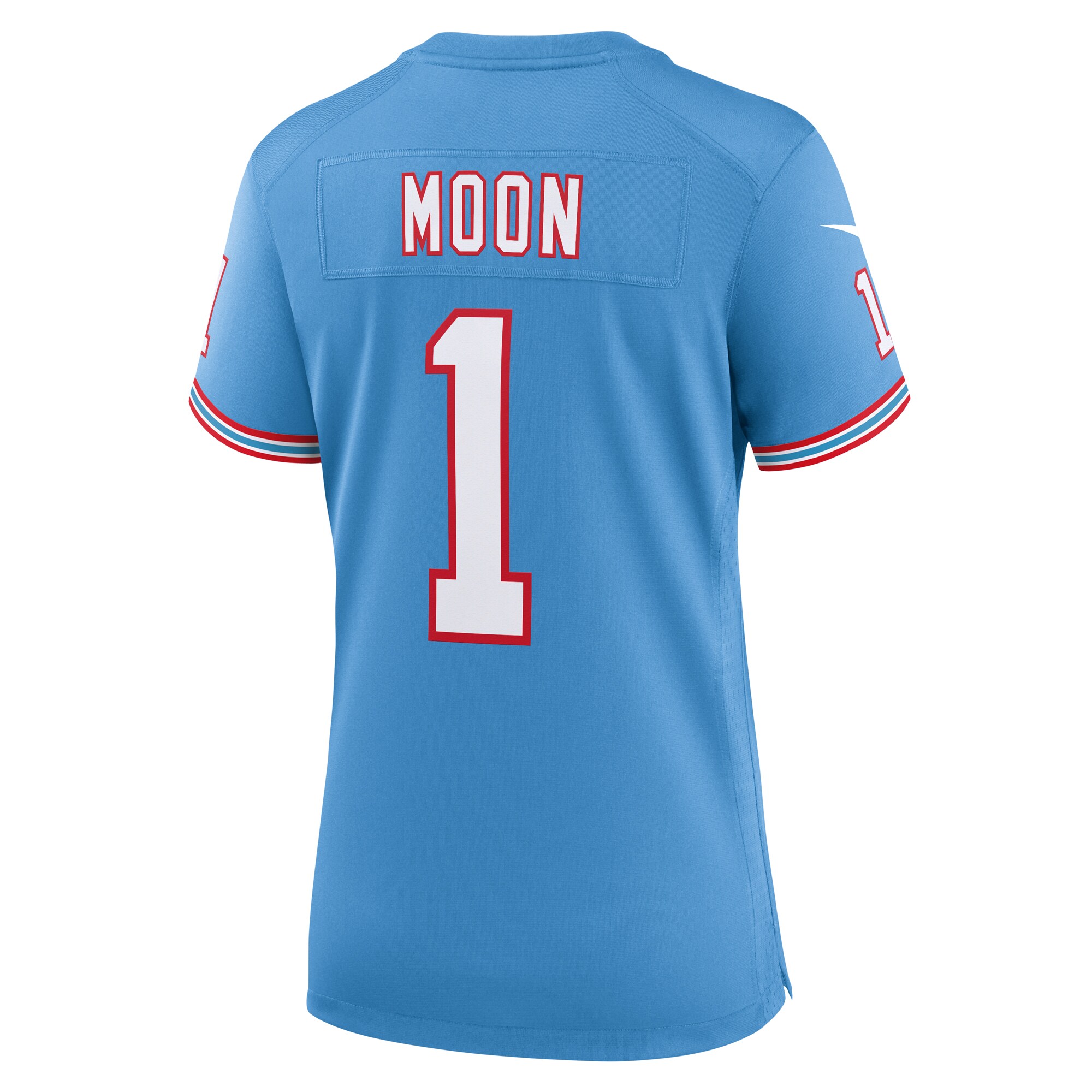 Warren Moon Tennessee Titans Nike Women’s Oilers Throwback Retired Player Game Jersey – Light Blue Clowdercats