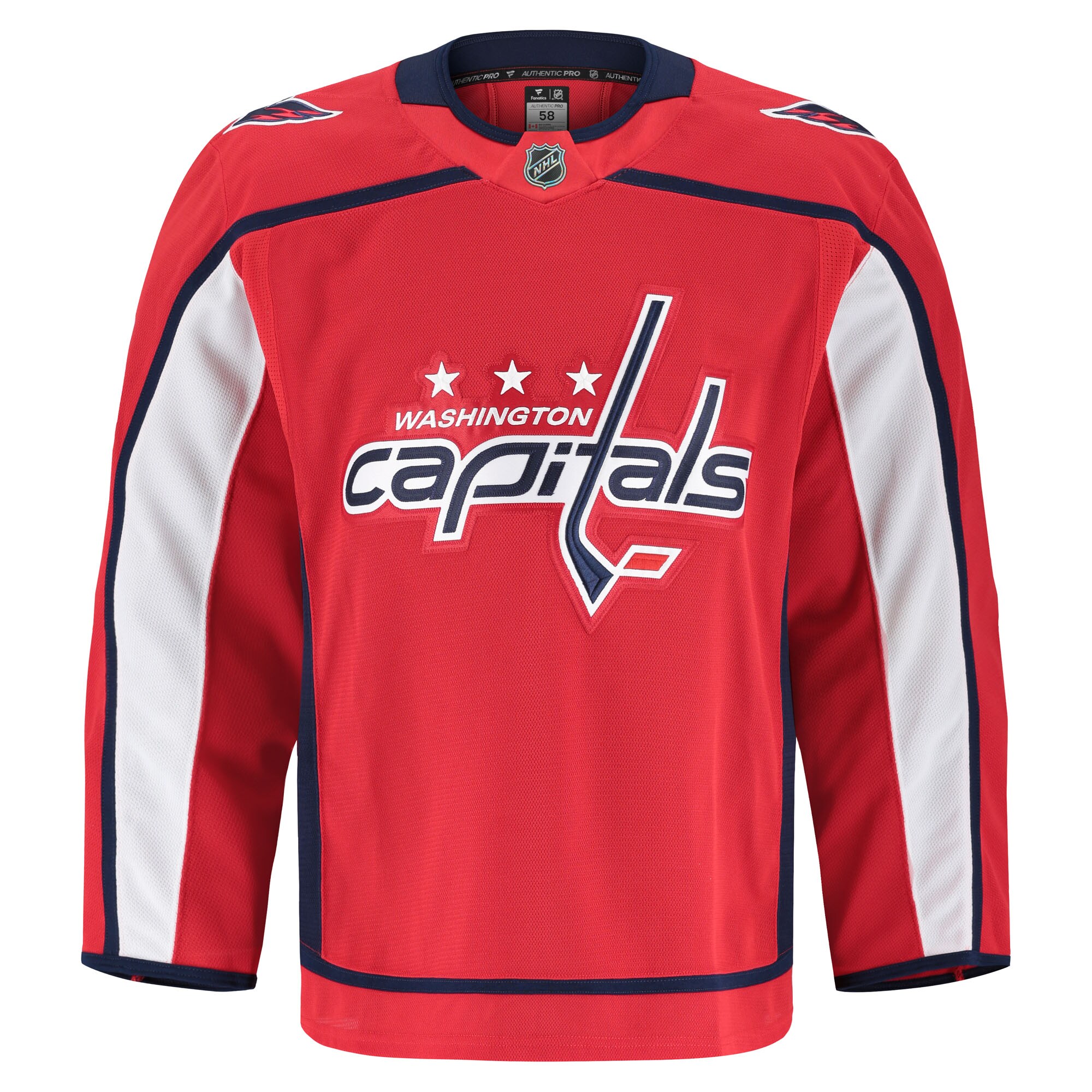 Washington Capitals Fanatics Home Authentic Pro Jersey – Red Clowdercats