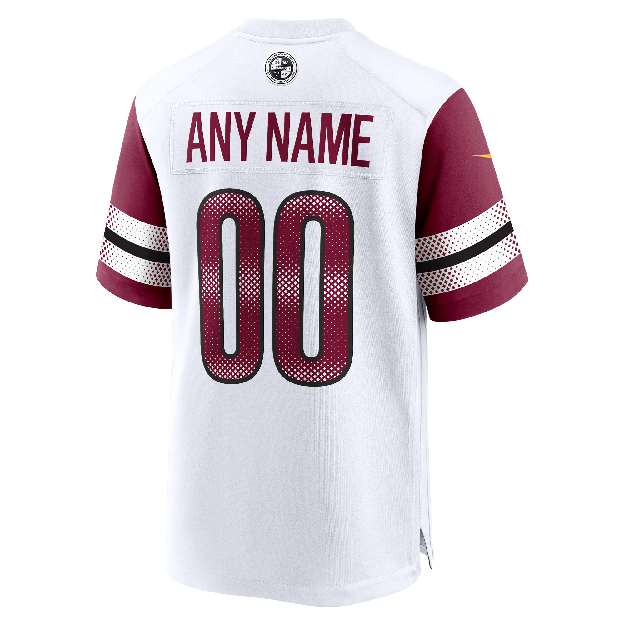 Washington Commanders Nike Game Custom Player Jersey – White Clowdercats
