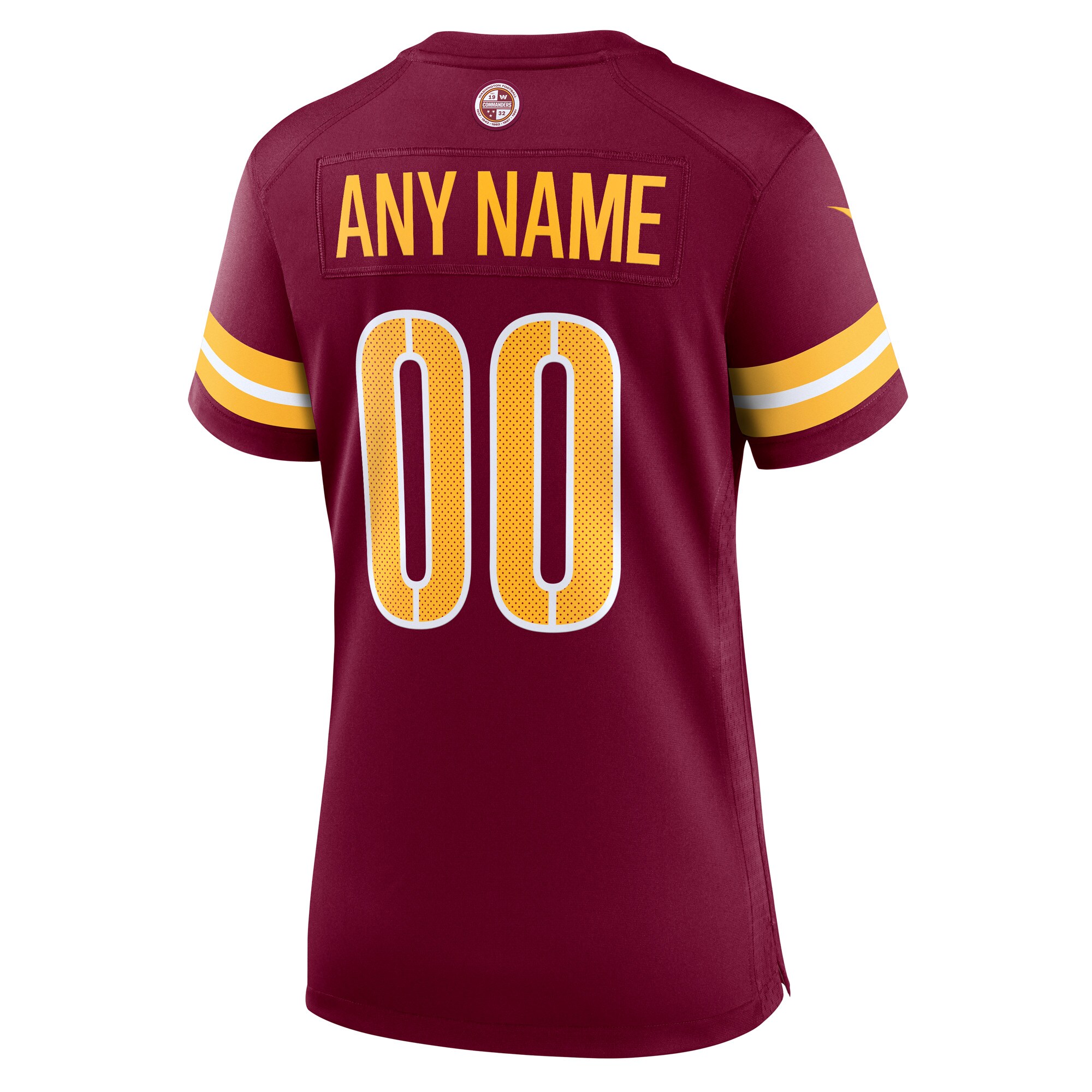Washington Commanders Nike Women’s Game Custom Player Jersey – Burgundy Clowdercats