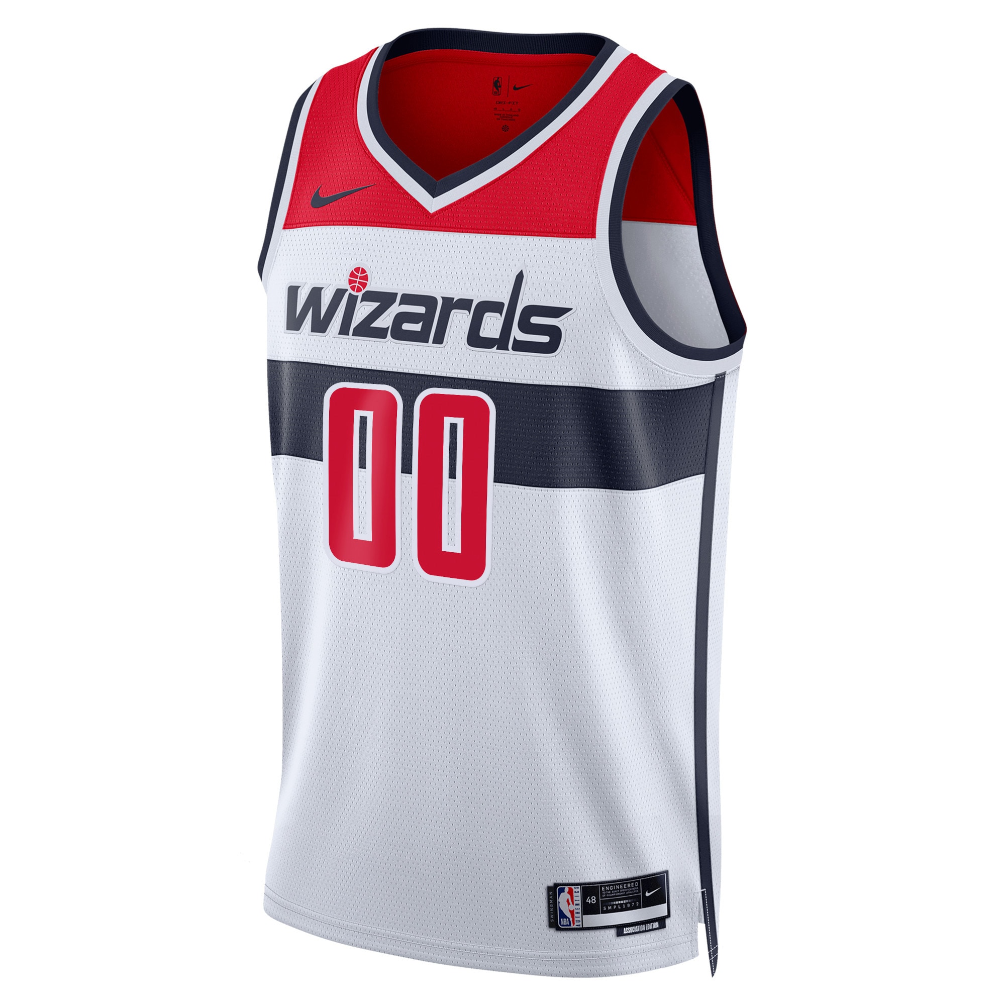 Washington Wizards Nike Unisex Swingman Custom Jersey White – Association Edition Clowdercats